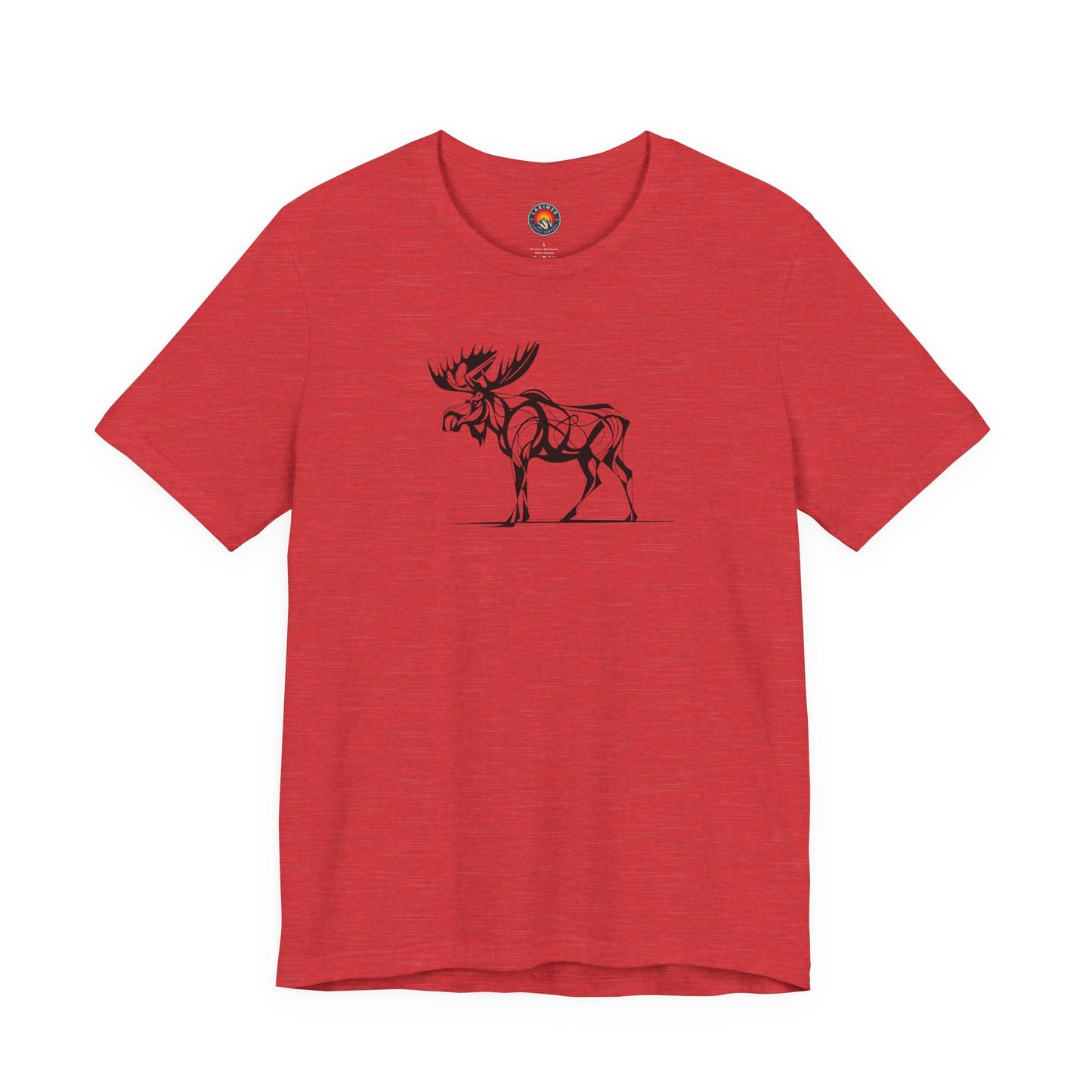 Moose Sketch Line Art T-Shirt – Black Print – Wilderness Graphic Tee | Outdoor Adventure Shirt | Nature Lover Gift | Hiking & Camping Apparel