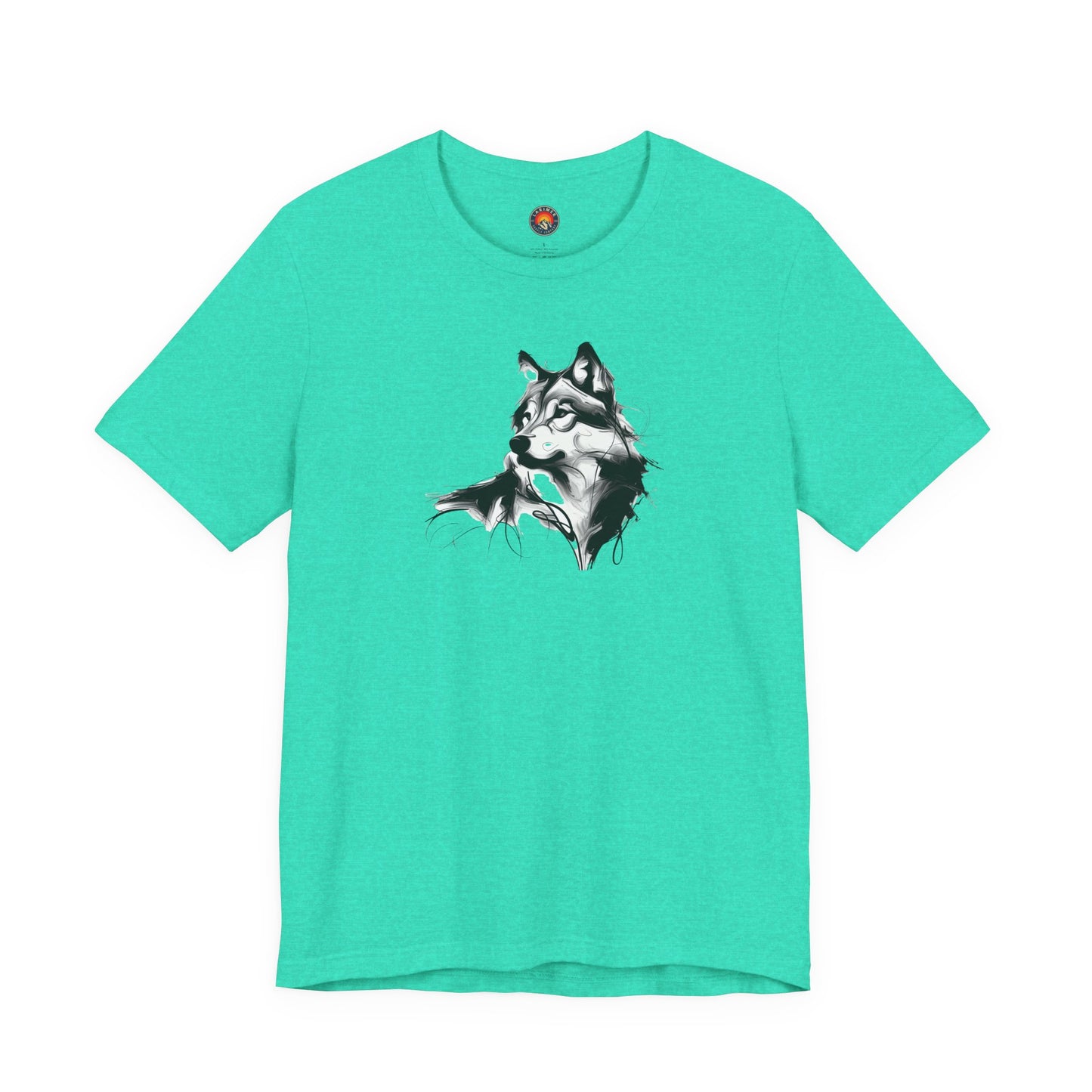 Wolf Sketch-Style Line Art T-Shirt –Black Print– Wilderness Graphic Tee | Outdoor Adventure Shirt | Nature Lover Gift | Hiking & Camping Apparel