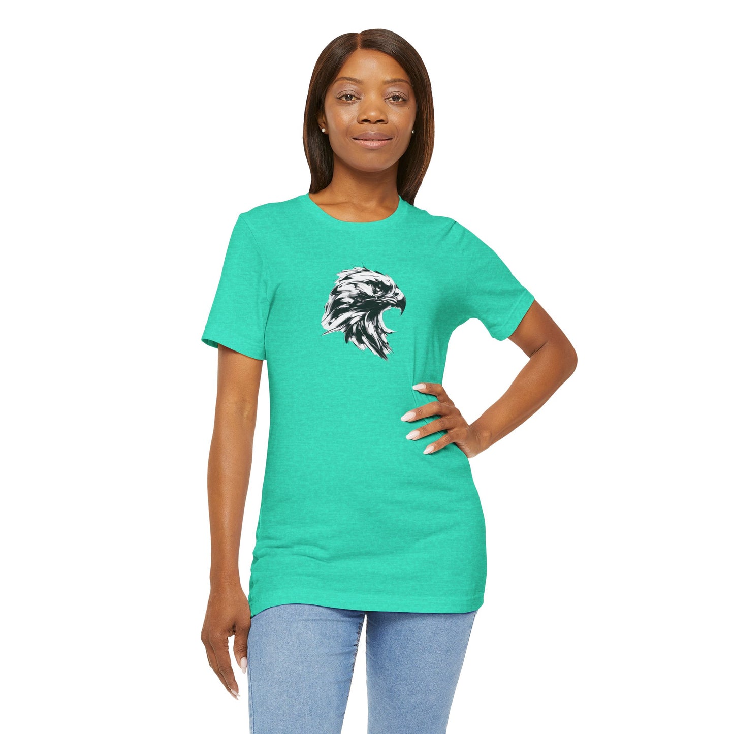 Golden Eagle Head Sketch-Style Line Art T-Shirt –Black Print– Wilderness Graphic Tee | Outdoor Adventure Shirt | Nature Lover Gift | Hiking & Camping Apparel