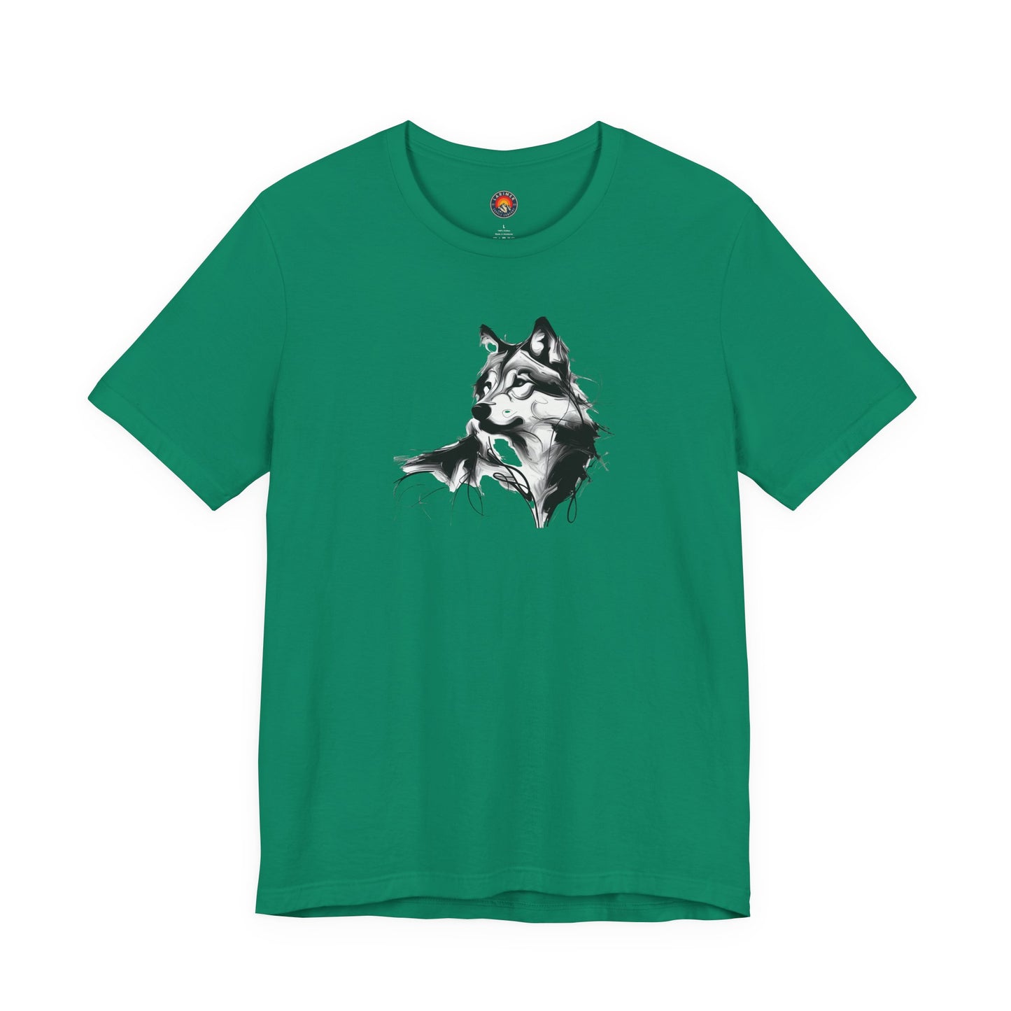 Wolf Sketch-Style Line Art T-Shirt –Black Print– Wilderness Graphic Tee | Outdoor Adventure Shirt | Nature Lover Gift | Hiking & Camping Apparel