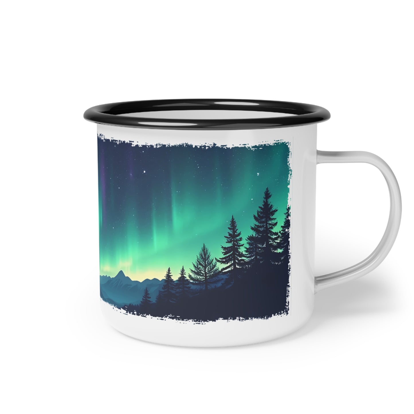 Northern Lights - Enamel Camp Mug