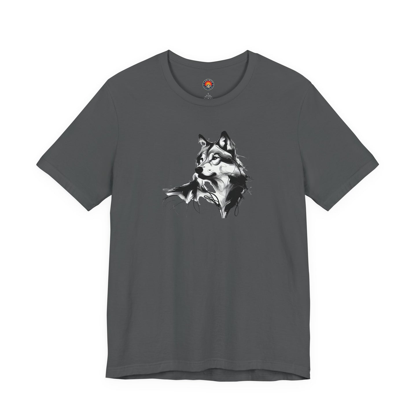 Wolf Sketch-Style Line Art T-Shirt –Black Print– Wilderness Graphic Tee | Outdoor Adventure Shirt | Nature Lover Gift | Hiking & Camping Apparel