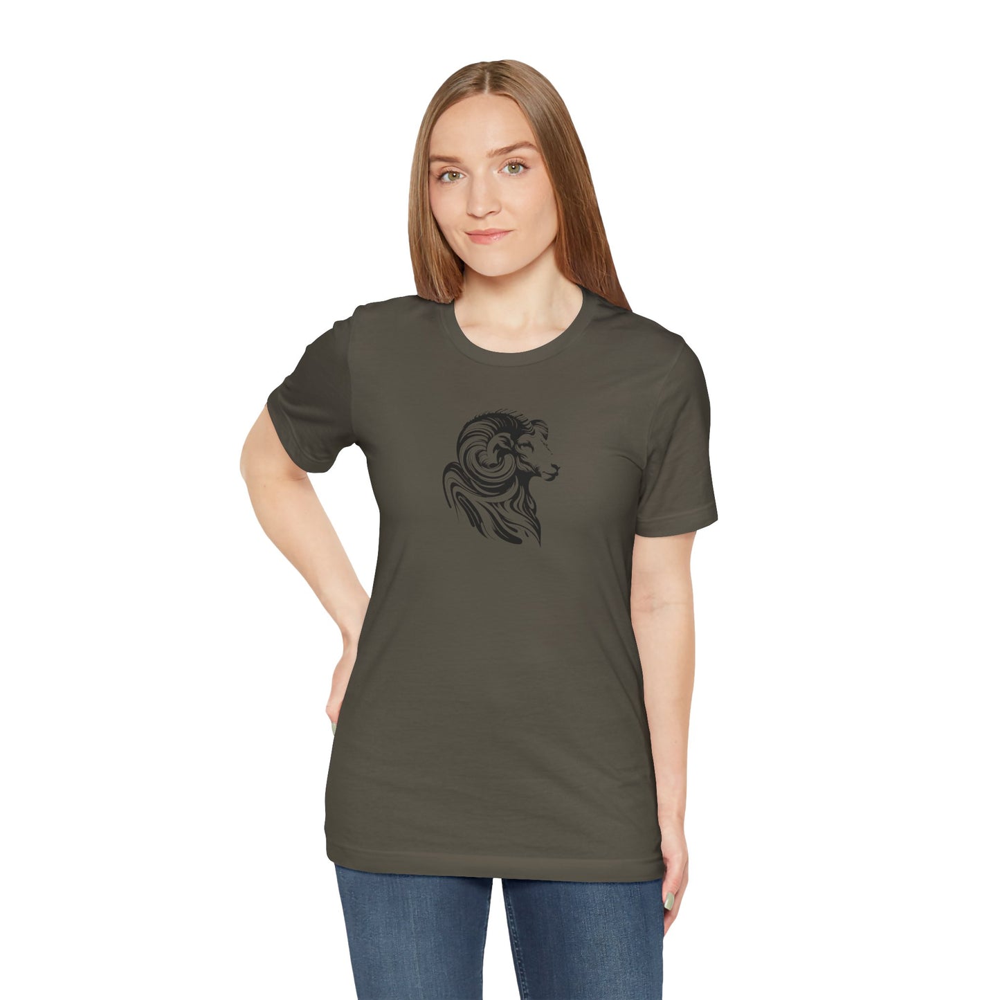 Longhorn Sheep Ram Sketch Line Art T-Shirt – Black Print – Wilderness Graphic Tee | Outdoor Adventure Shirt | Nature Lover Gift | Hiking & Camping Apparel