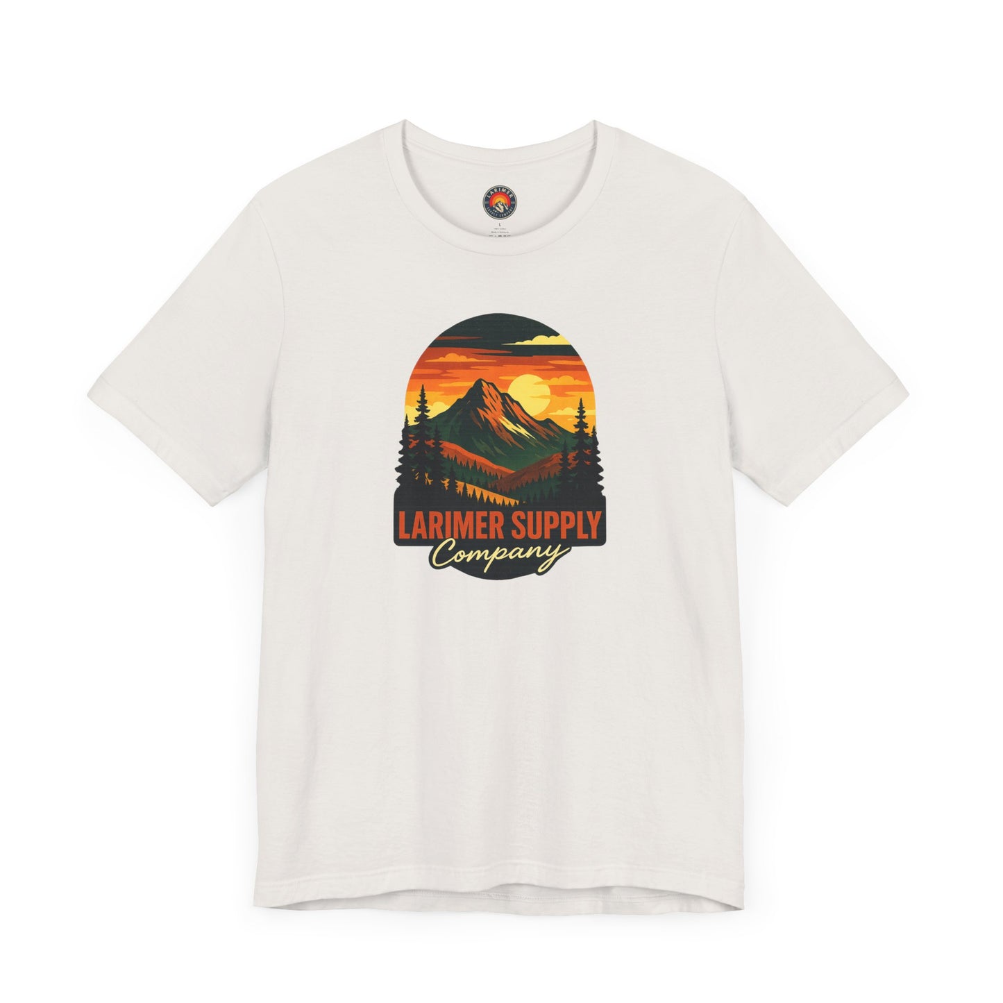 Larimer Supply Co. Mountain Sunset Tee – Unisex Adventure Shirt