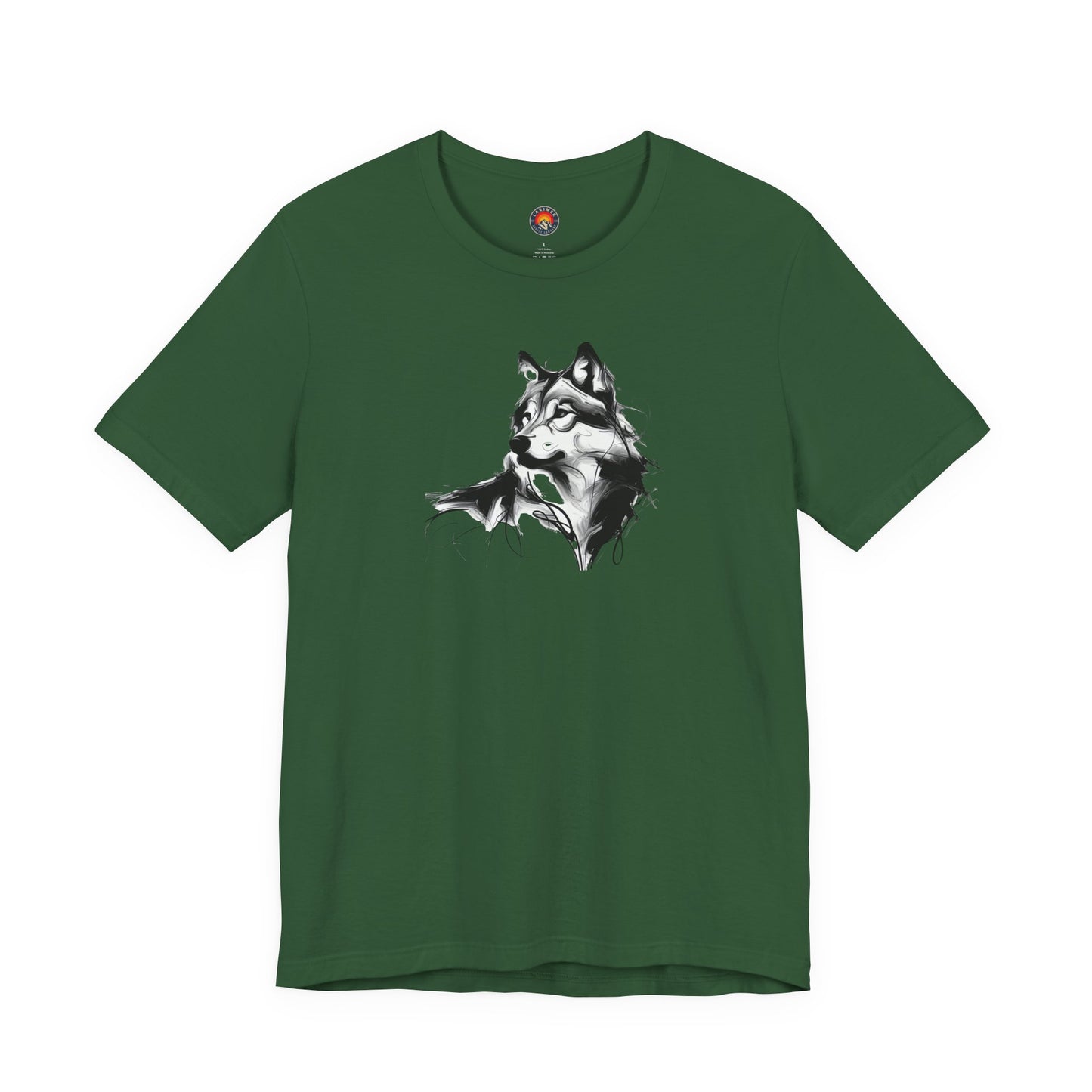 Wolf Sketch-Style Line Art T-Shirt –Black Print– Wilderness Graphic Tee | Outdoor Adventure Shirt | Nature Lover Gift | Hiking & Camping Apparel