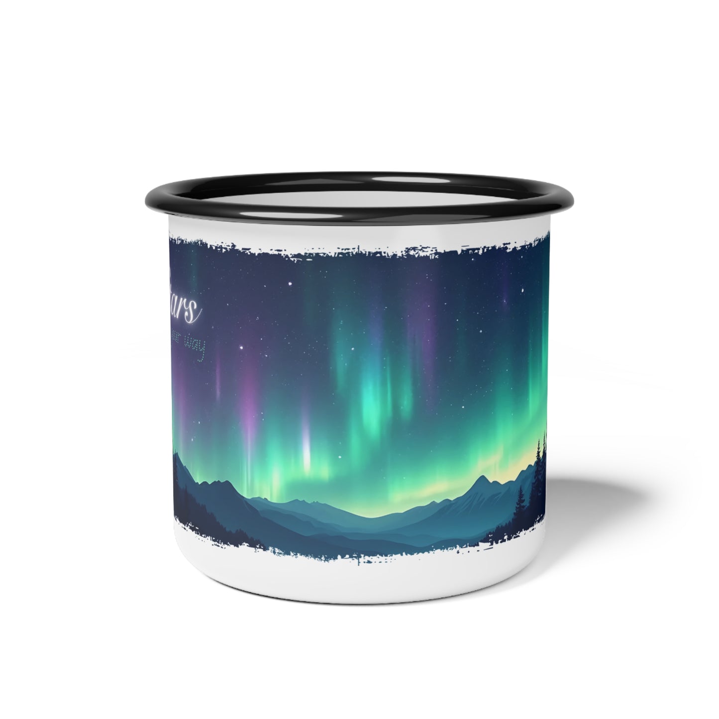 Northern Lights - Enamel Camp Mug