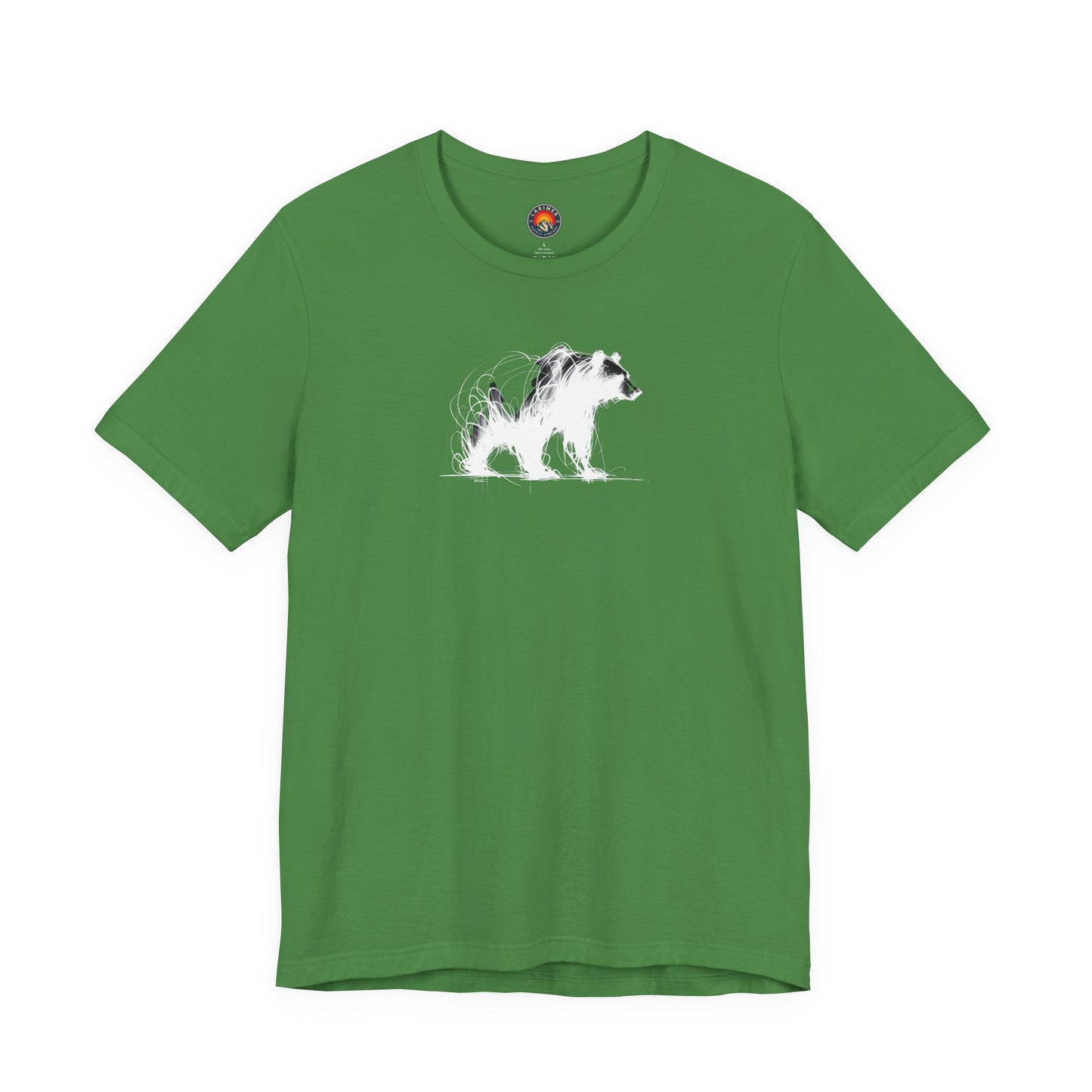 Bear Sketch Line Art T-Shirt – White Print – Wilderness Graphic Tee | Outdoor Adventure Shirt | Nature Lover Gift | Hiking & Camping Apparel