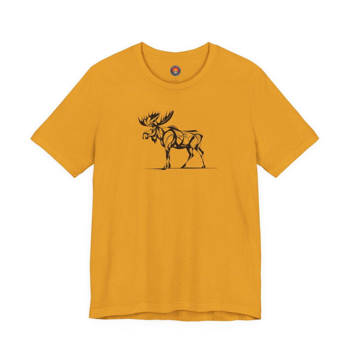 Moose Sketch Line Art T-Shirt – Black Print – Wilderness Graphic Tee | Outdoor Adventure Shirt | Nature Lover Gift | Hiking & Camping Apparel