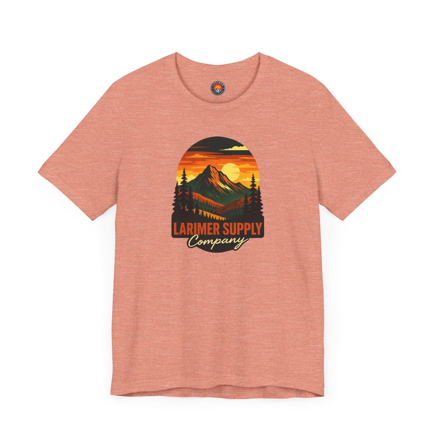 Larimer Supply Co. Mountain Sunset Tee – Unisex Adventure Shirt