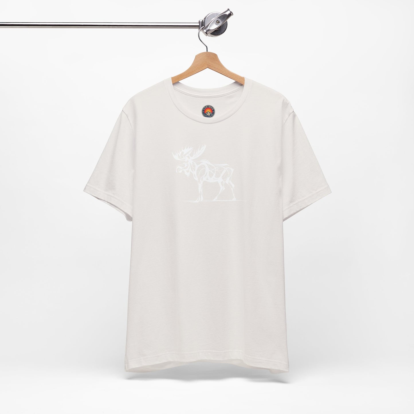 Moose Sketch-Style Line Art T-Shirt –Black Print– Wilderness Graphic Tee | Outdoor Adventure Shirt | Nature Lover Gift | Hiking & Camping Apparel