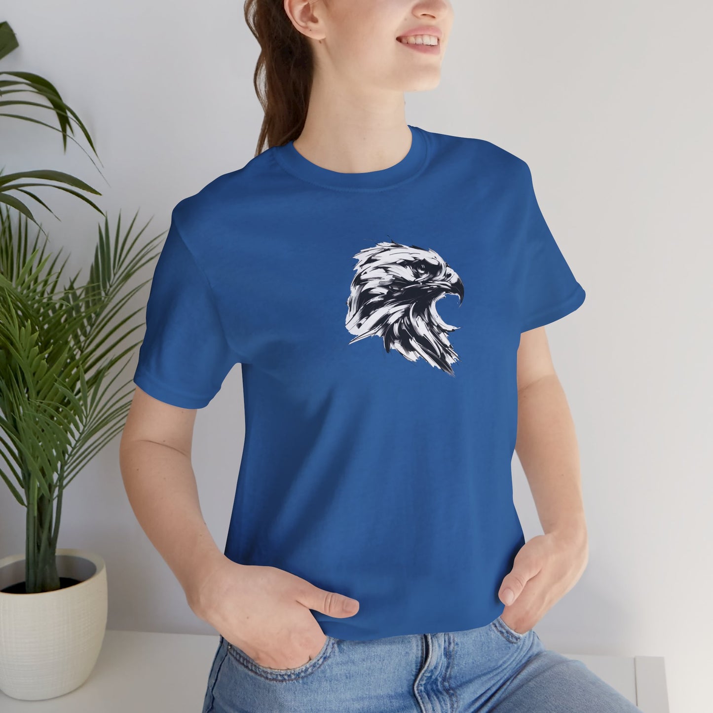 Golden Eagle Head Sketch-Style Line Art T-Shirt –Black Print– Wilderness Graphic Tee | Outdoor Adventure Shirt | Nature Lover Gift | Hiking & Camping Apparel