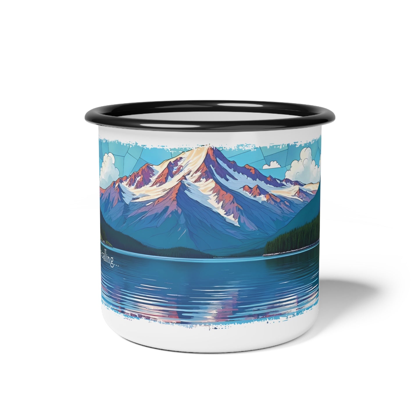 Mountain Calling - Enamel Camp Mug