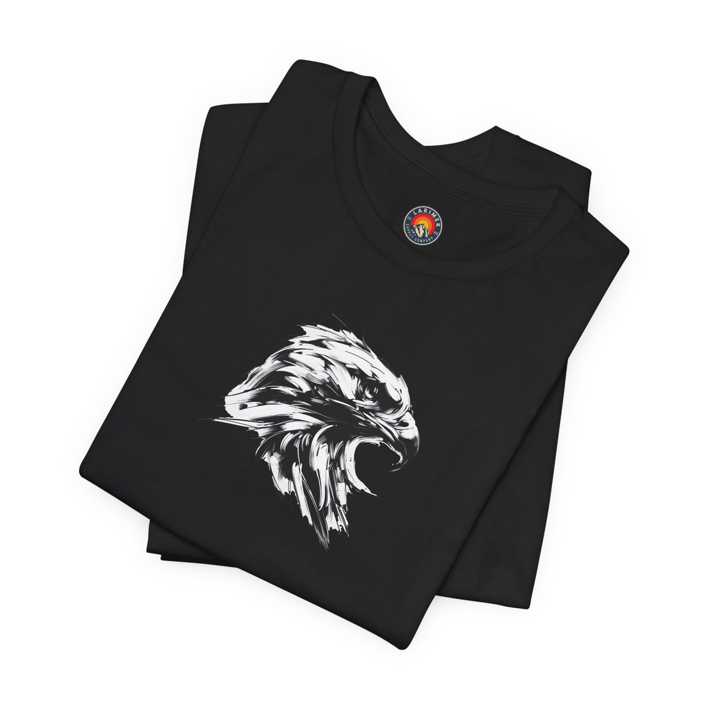 Golden Eagle Head Sketch-Style Line Art T-Shirt –Black Print– Wilderness Graphic Tee | Outdoor Adventure Shirt | Nature Lover Gift | Hiking & Camping Apparel