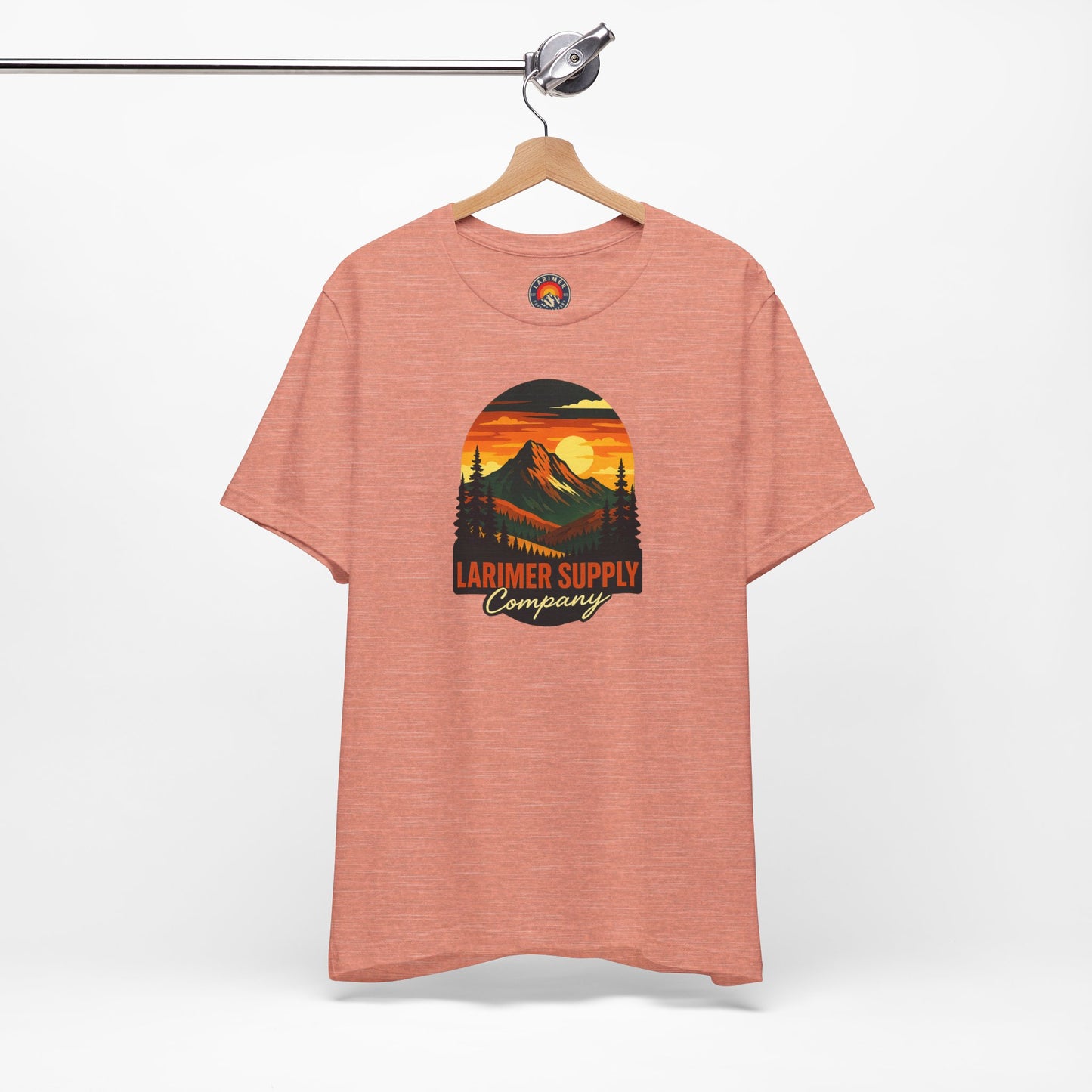 Larimer Supply Co. Mountain Sunset Tee – Unisex Adventure Shirt