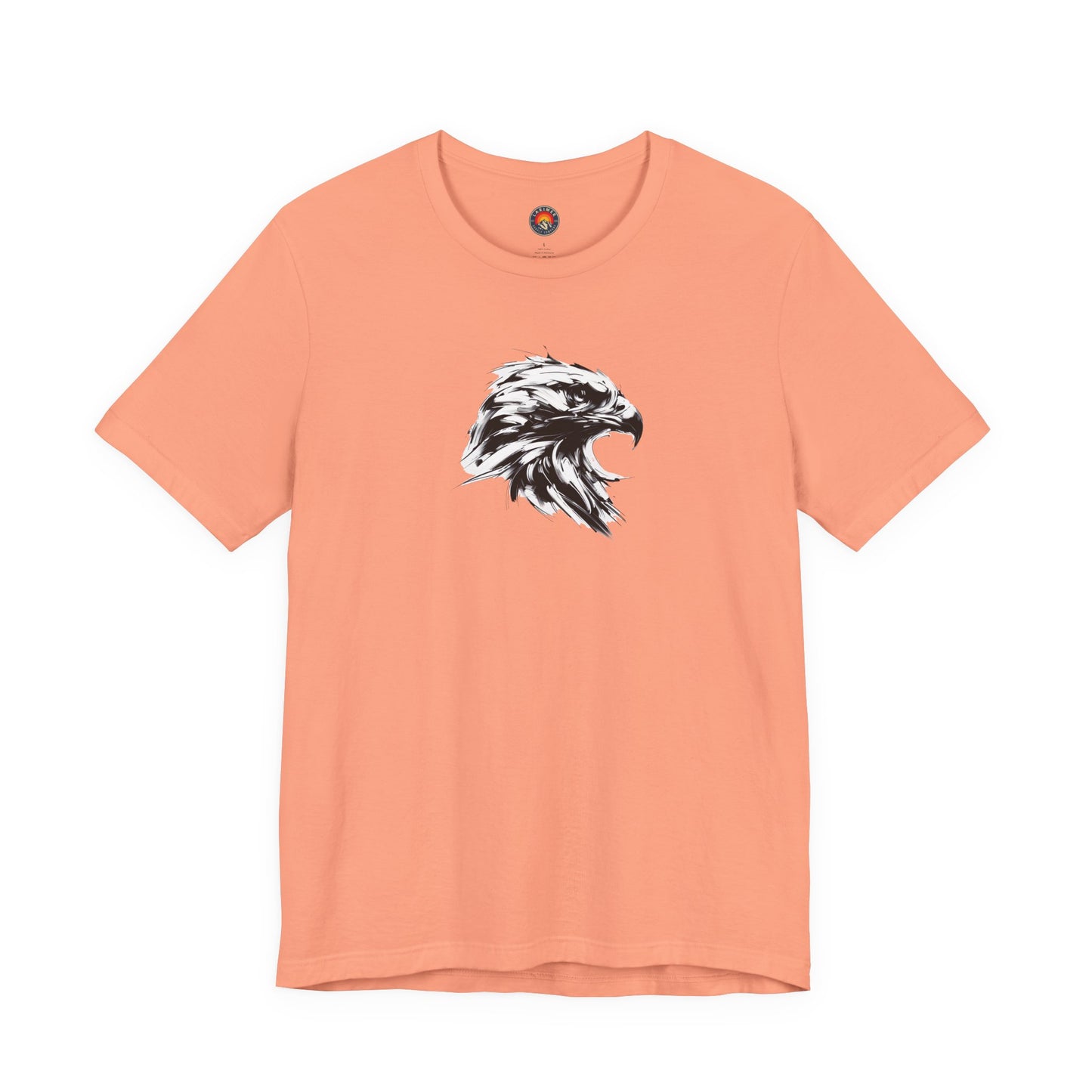 Golden Eagle Head Sketch-Style Line Art T-Shirt –Black Print– Wilderness Graphic Tee | Outdoor Adventure Shirt | Nature Lover Gift | Hiking & Camping Apparel