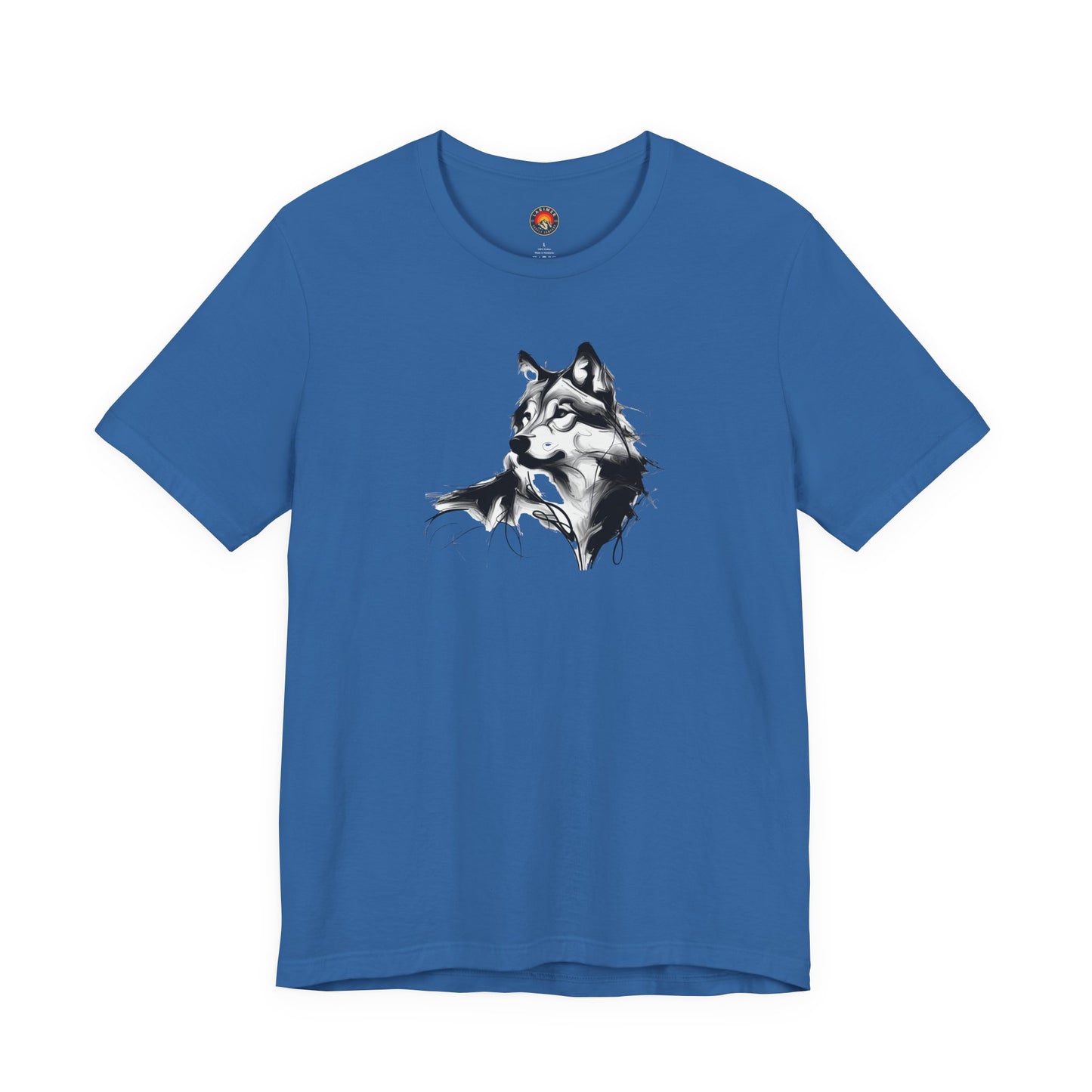 Wolf Sketch-Style Line Art T-Shirt –Black Print– Wilderness Graphic Tee | Outdoor Adventure Shirt | Nature Lover Gift | Hiking & Camping Apparel