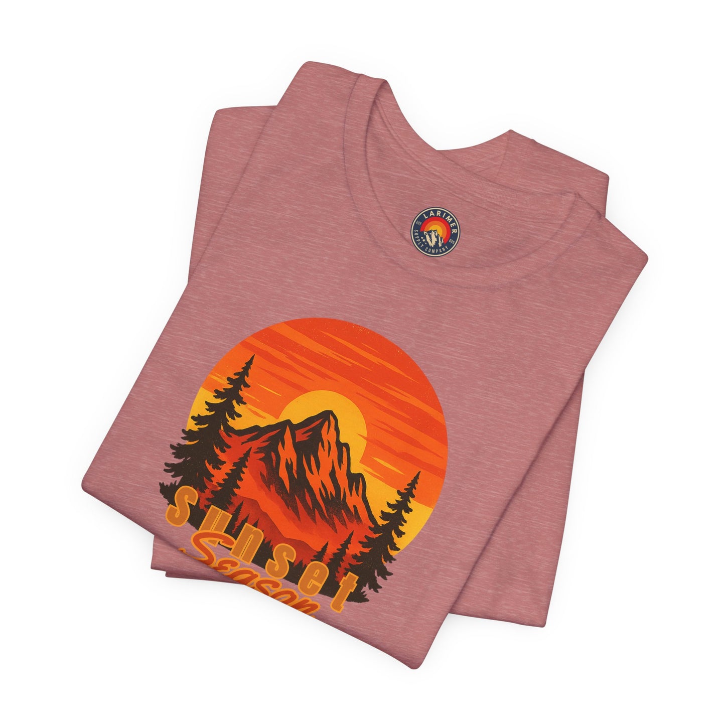 Larimer Supply Co. Sunset Season Tee – Unisex Adventure Shirt