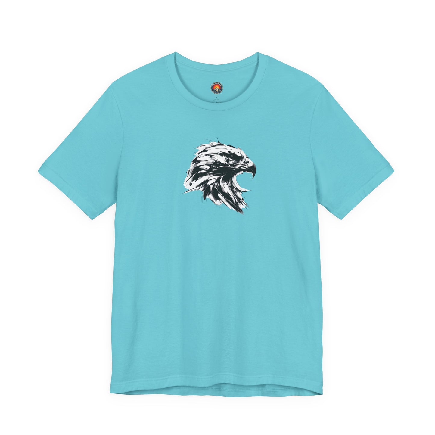Golden Eagle Head Sketch-Style Line Art T-Shirt –Black Print– Wilderness Graphic Tee | Outdoor Adventure Shirt | Nature Lover Gift | Hiking & Camping Apparel