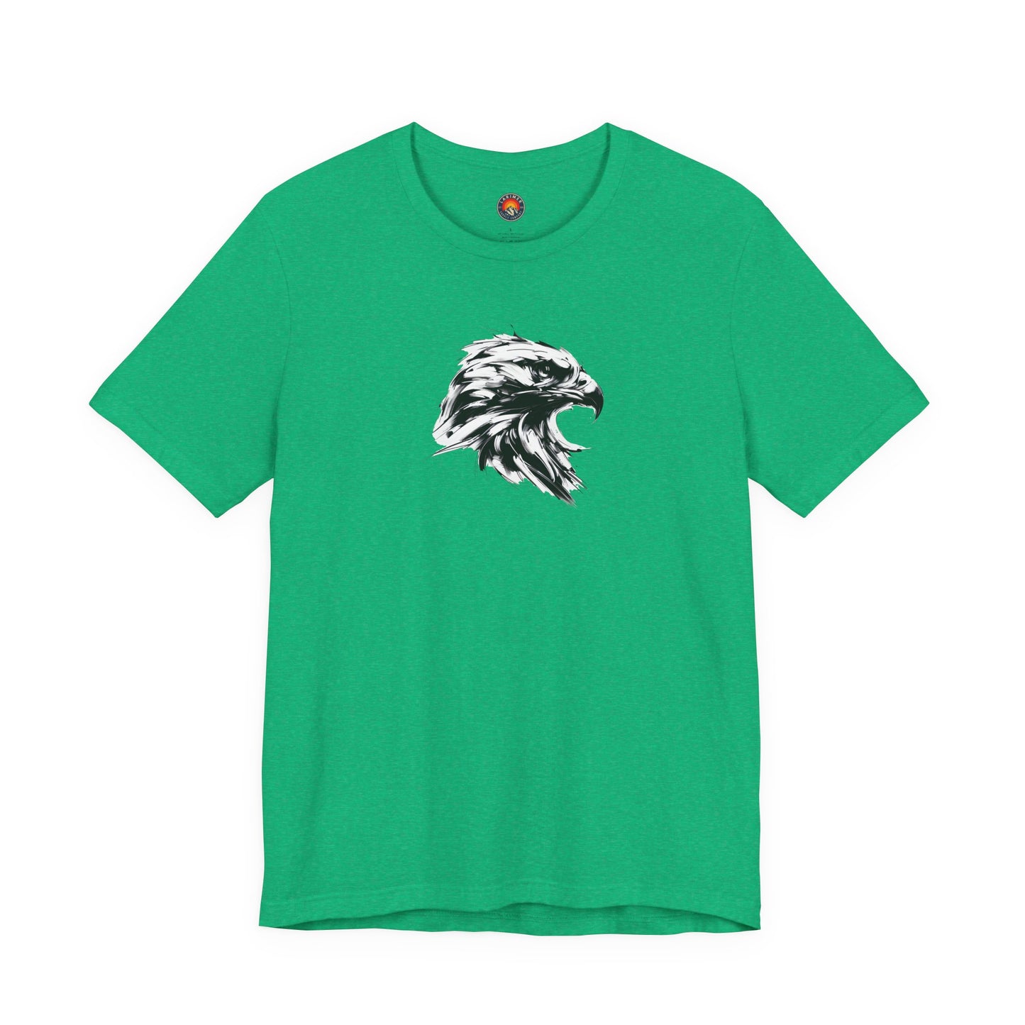 Golden Eagle Head Sketch-Style Line Art T-Shirt –Black Print– Wilderness Graphic Tee | Outdoor Adventure Shirt | Nature Lover Gift | Hiking & Camping Apparel