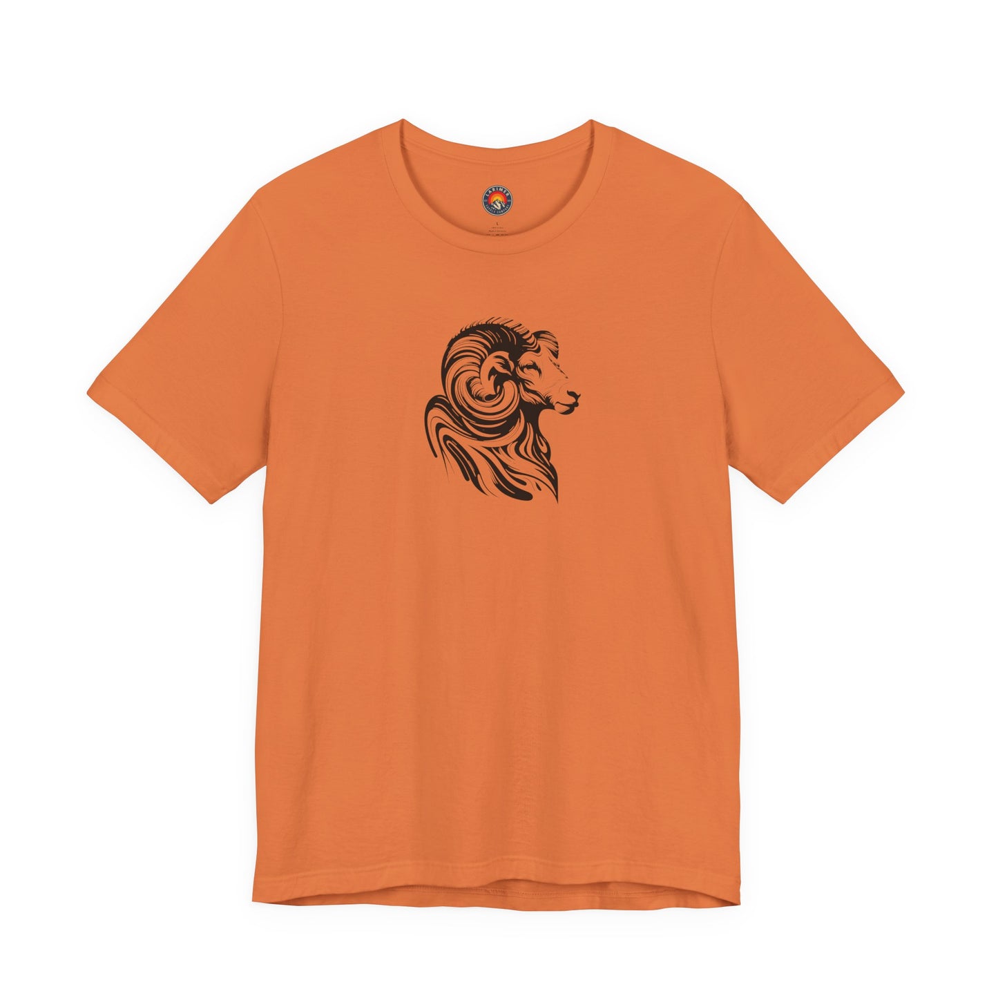 Longhorn Sheep Ram Sketch Line Art T-Shirt – Black Print – Wilderness Graphic Tee | Outdoor Adventure Shirt | Nature Lover Gift | Hiking & Camping Apparel