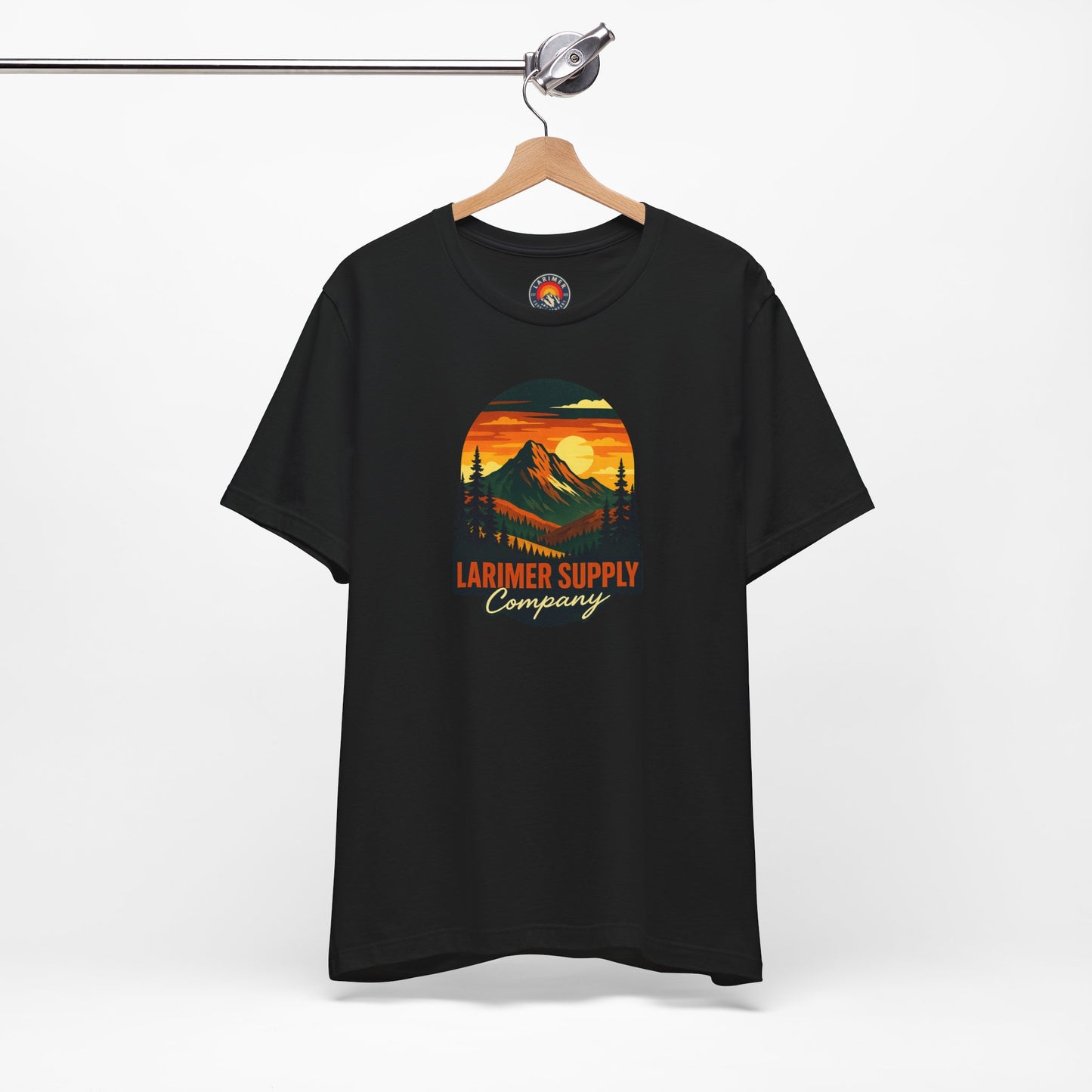 Larimer Supply Co. Mountain Sunset Tee – Unisex Adventure Shirt