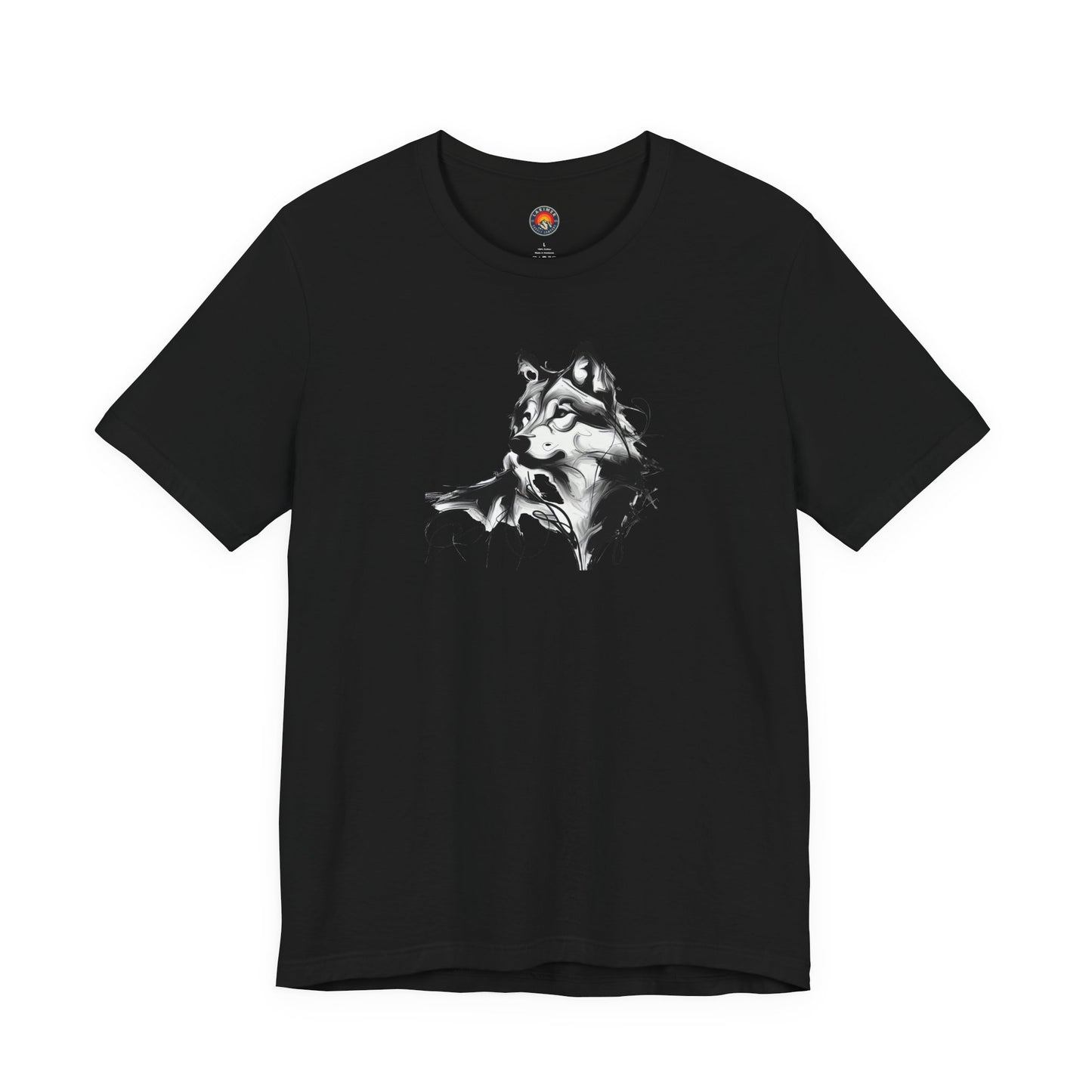 Wolf Sketch-Style Line Art T-Shirt –Black Print– Wilderness Graphic Tee | Outdoor Adventure Shirt | Nature Lover Gift | Hiking & Camping Apparel