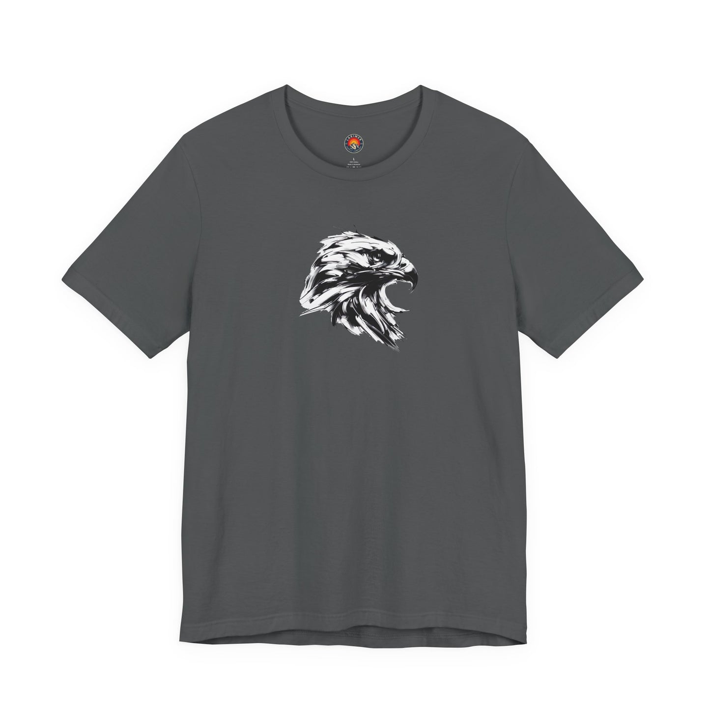 Golden Eagle Head Sketch-Style Line Art T-Shirt –Black Print– Wilderness Graphic Tee | Outdoor Adventure Shirt | Nature Lover Gift | Hiking & Camping Apparel