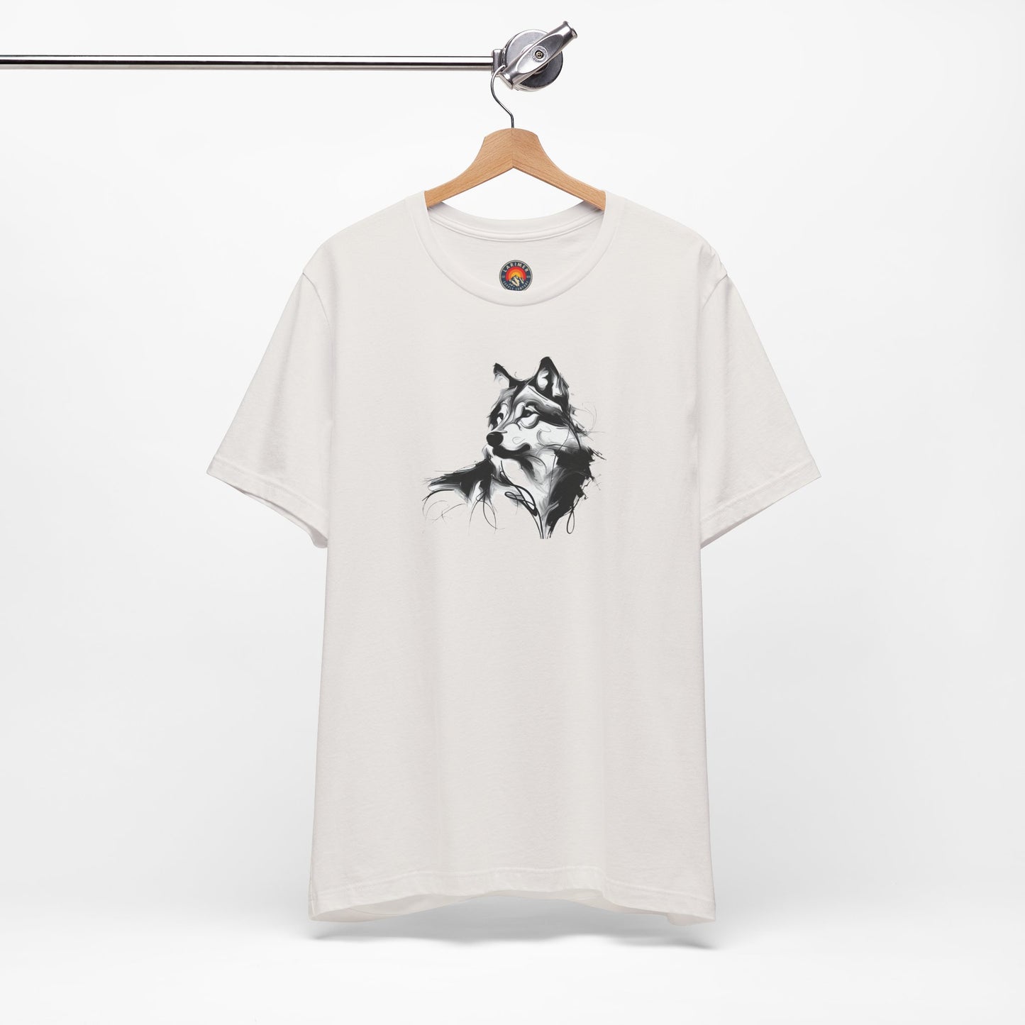 Wolf Sketch-Style Line Art T-Shirt –Black Print– Wilderness Graphic Tee | Outdoor Adventure Shirt | Nature Lover Gift | Hiking & Camping Apparel