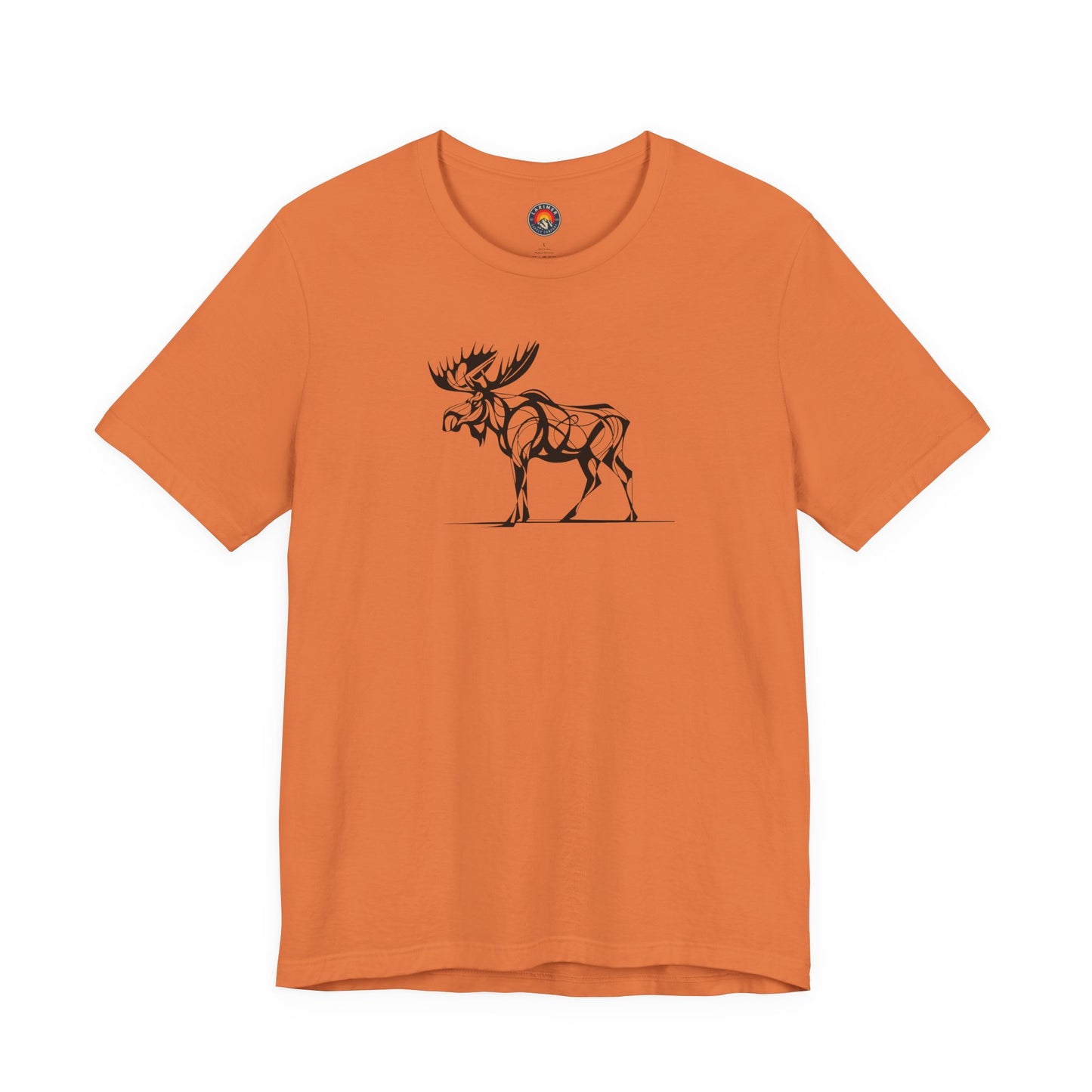 Moose Sketch Line Art T-Shirt – Black Print – Wilderness Graphic Tee | Outdoor Adventure Shirt | Nature Lover Gift | Hiking & Camping Apparel