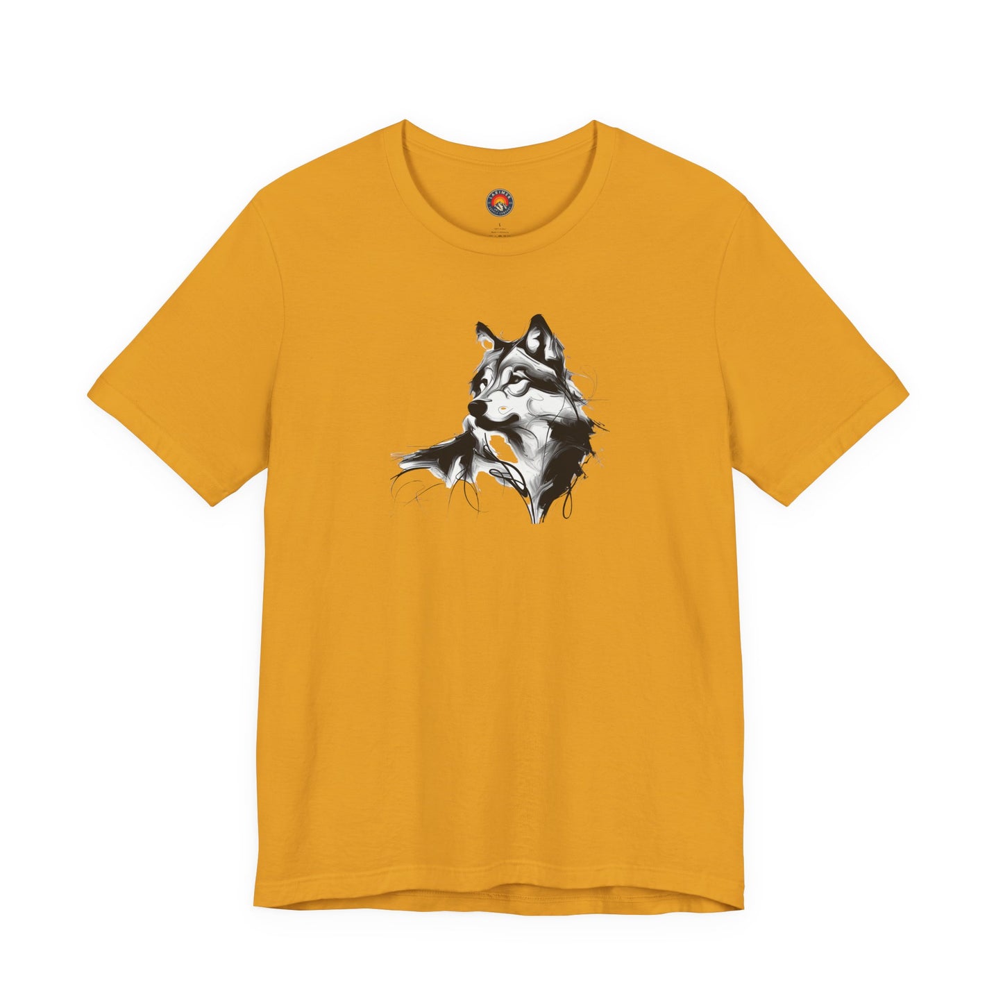 Wolf Sketch-Style Line Art T-Shirt –Black Print– Wilderness Graphic Tee | Outdoor Adventure Shirt | Nature Lover Gift | Hiking & Camping Apparel