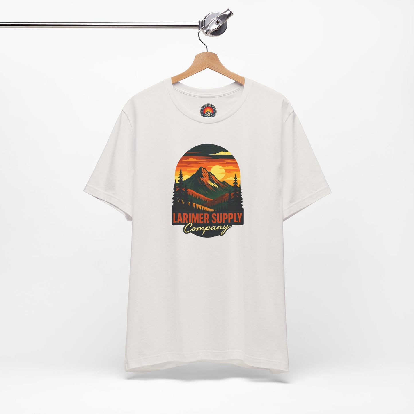 Larimer Supply Co. Mountain Sunset Tee – Unisex Adventure Shirt