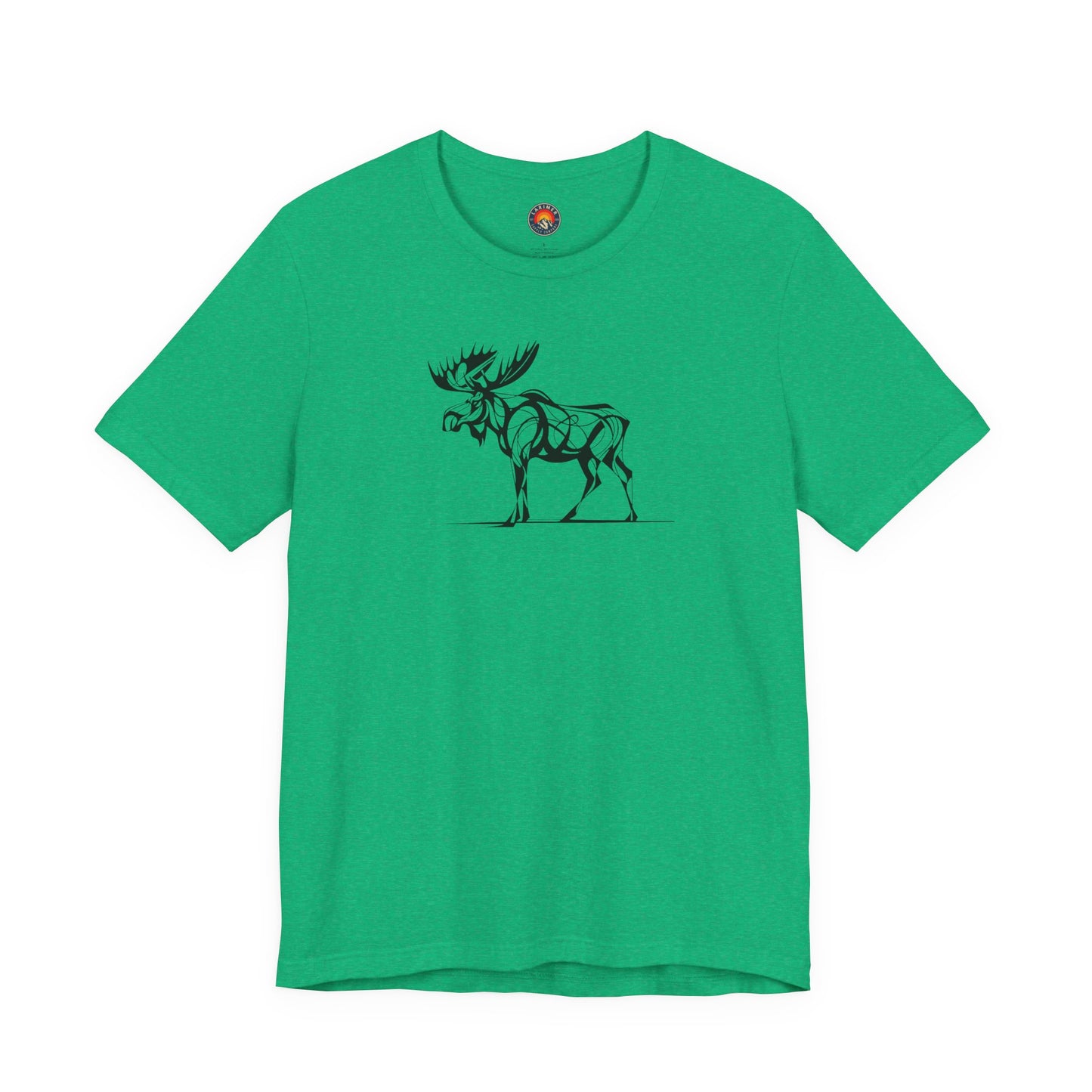 Moose Sketch Line Art T-Shirt – Black Print – Wilderness Graphic Tee | Outdoor Adventure Shirt | Nature Lover Gift | Hiking & Camping Apparel