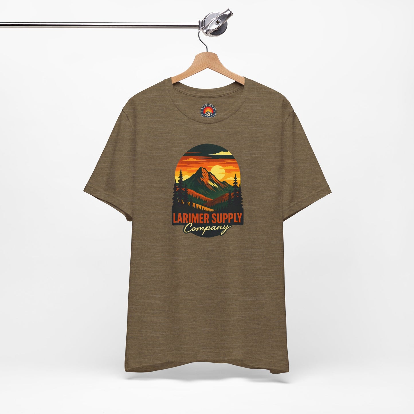 Larimer Supply Co. Mountain Sunset Tee – Unisex Adventure Shirt