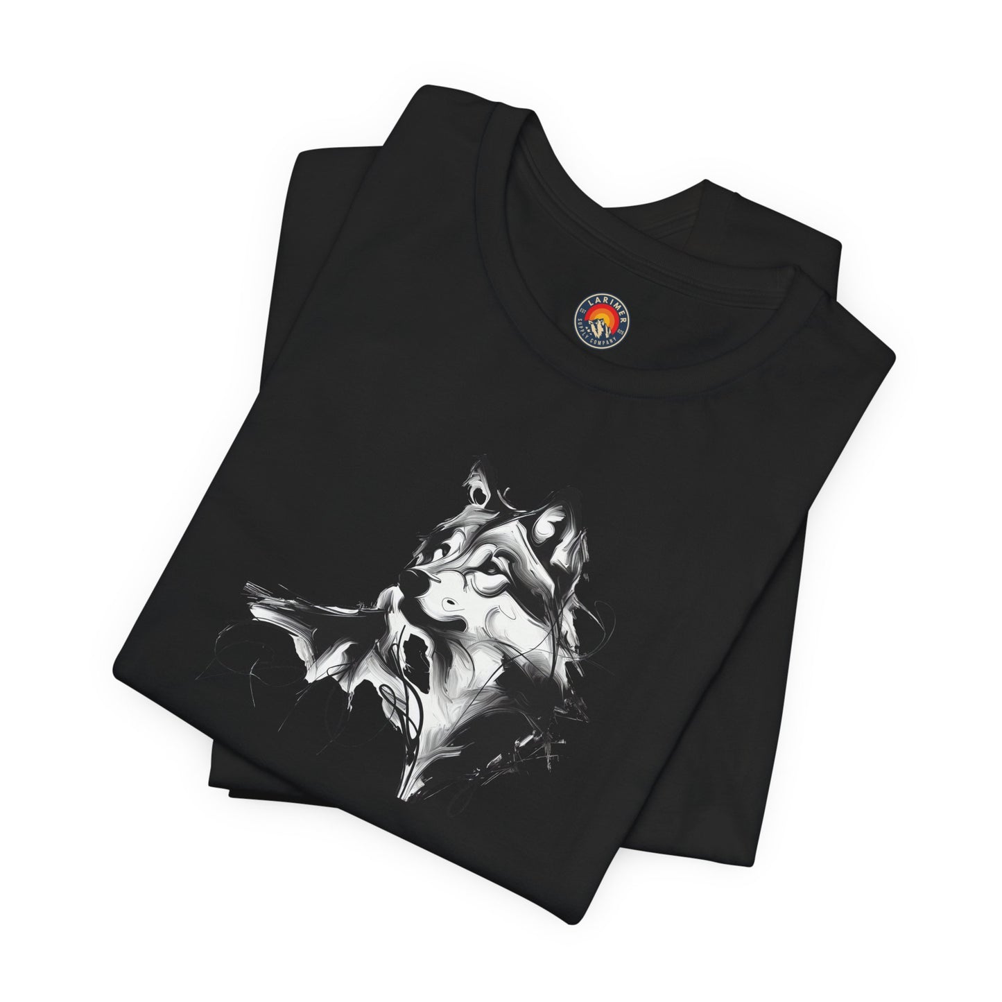 Wolf Sketch-Style Line Art T-Shirt –Black Print– Wilderness Graphic Tee | Outdoor Adventure Shirt | Nature Lover Gift | Hiking & Camping Apparel