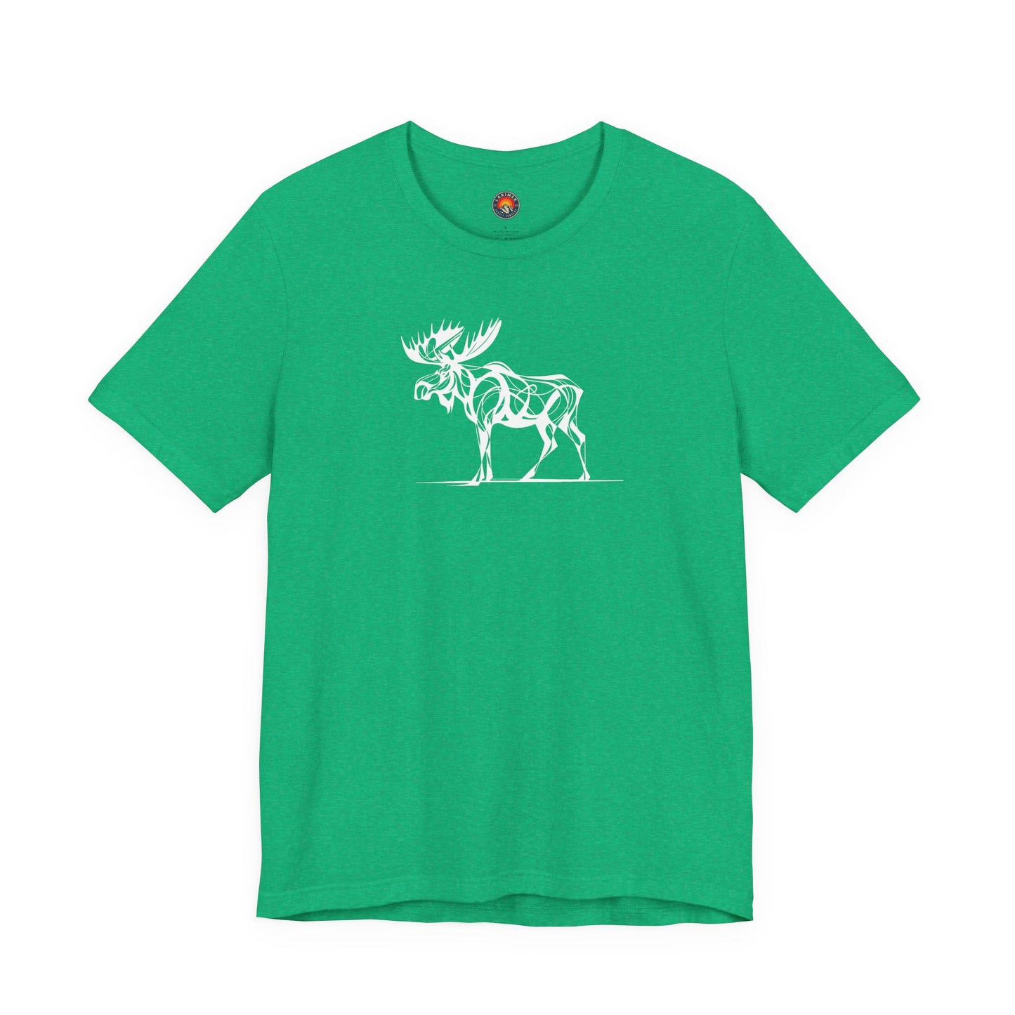 Moose Sketch-Style Line Art T-Shirt –Black Print– Wilderness Graphic Tee | Outdoor Adventure Shirt | Nature Lover Gift | Hiking & Camping Apparel