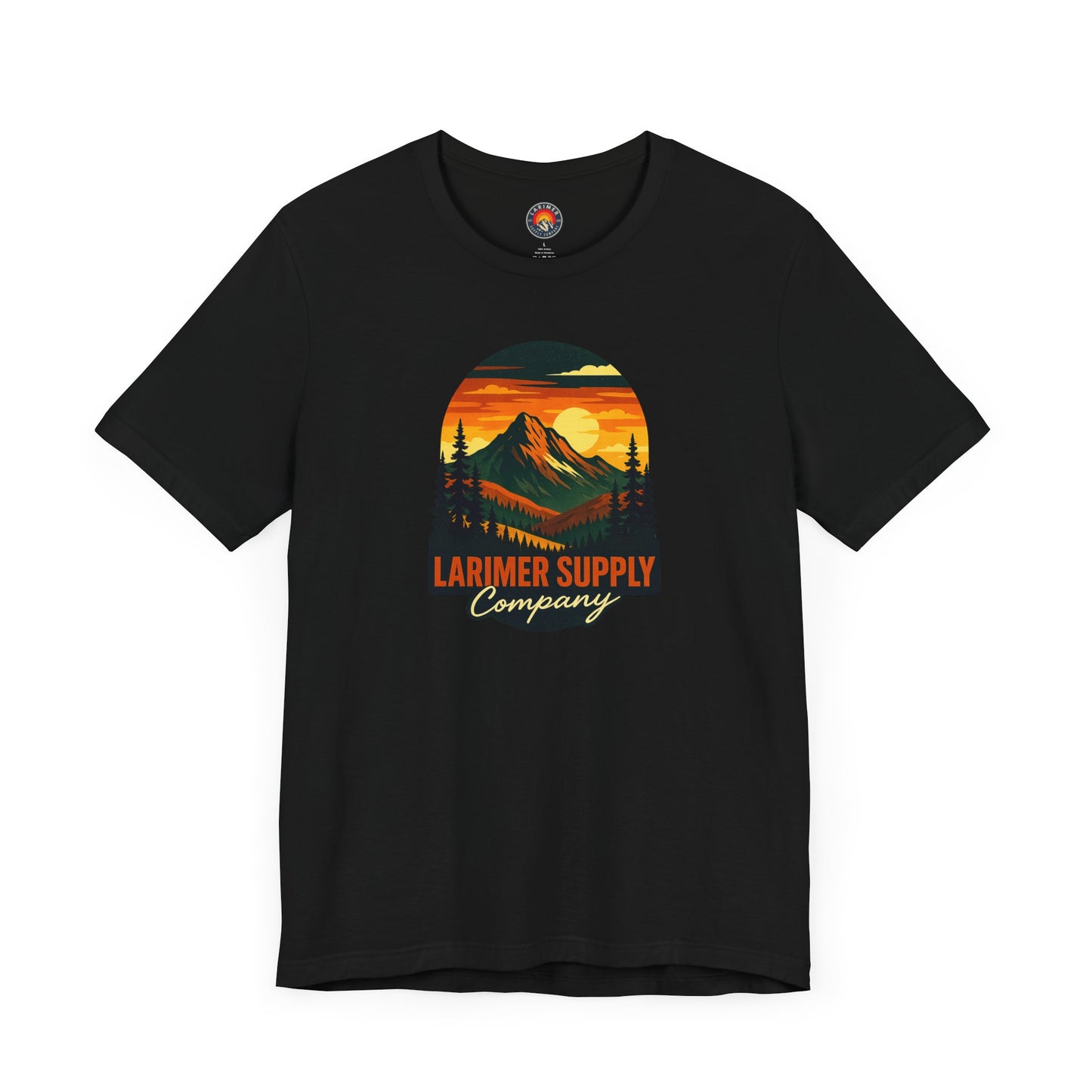 Larimer Supply Co. Mountain Sunset Tee – Unisex Adventure Shirt