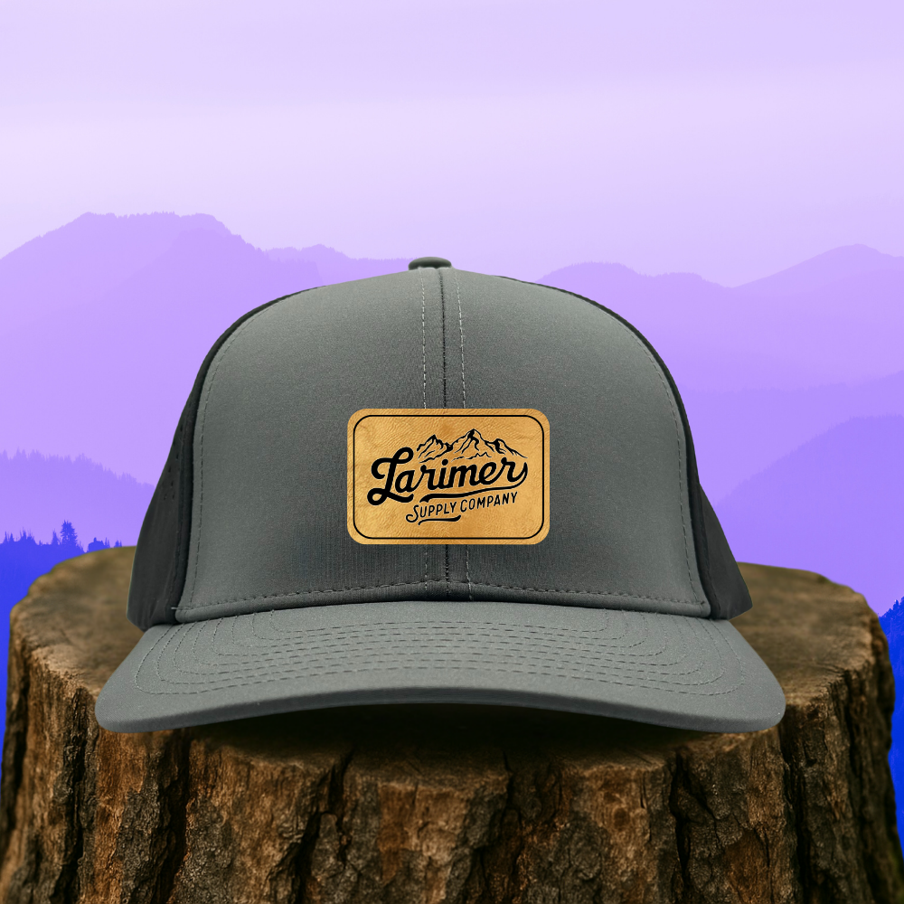 Custom Leather Patch Hat – Choose Your Hat Style + Patch Color