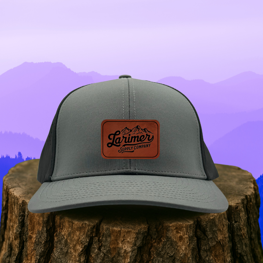 Custom Leather Patch Hat – Choose Your Hat Style + Patch Color
