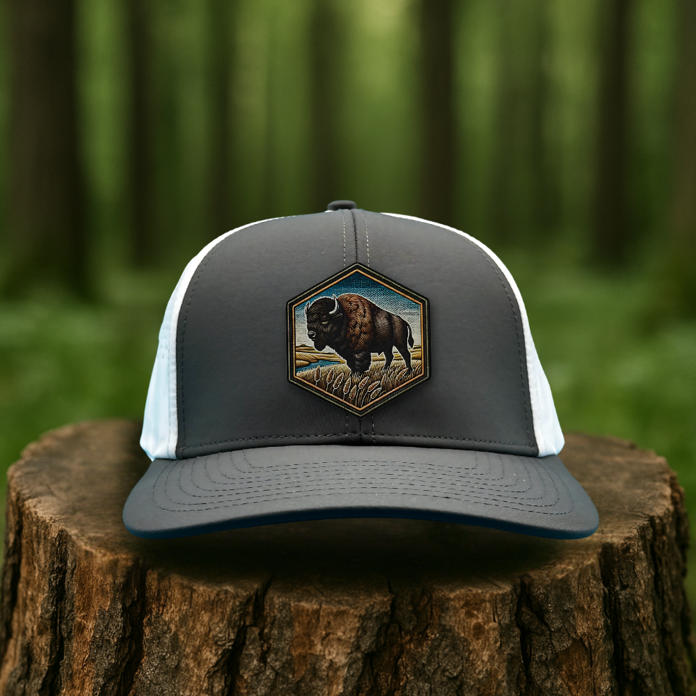 Bison Leatherette Patch Hat – Western Heritage Series
