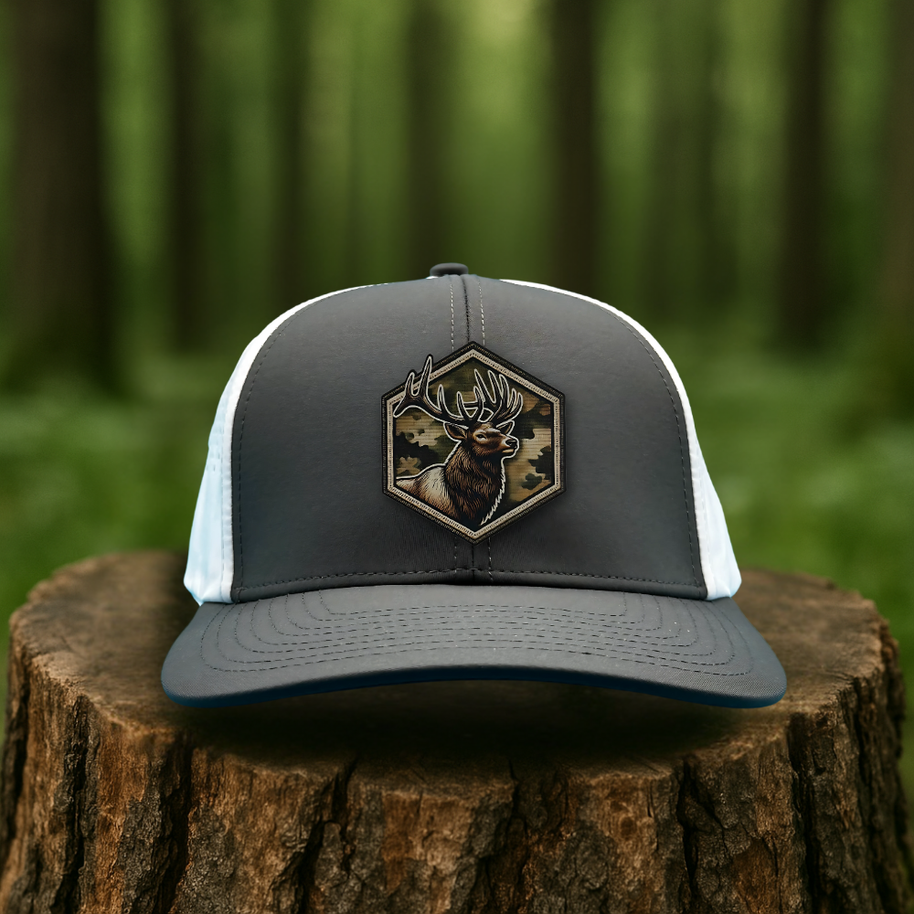 Elk Leatherette Patch Hat – Colorado Ridge Series