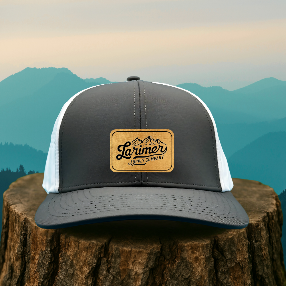 Custom Leather Patch Hat – Choose Your Hat Style + Patch Color