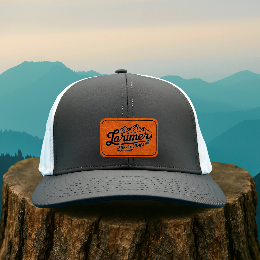 Custom Leather Patch Hat – Choose Your Hat Style + Patch Color