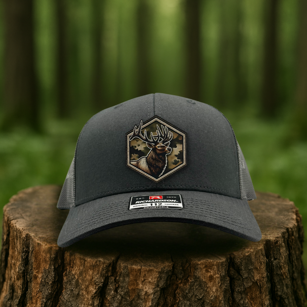 Elk Leatherette Patch Hat – Colorado Ridge Series