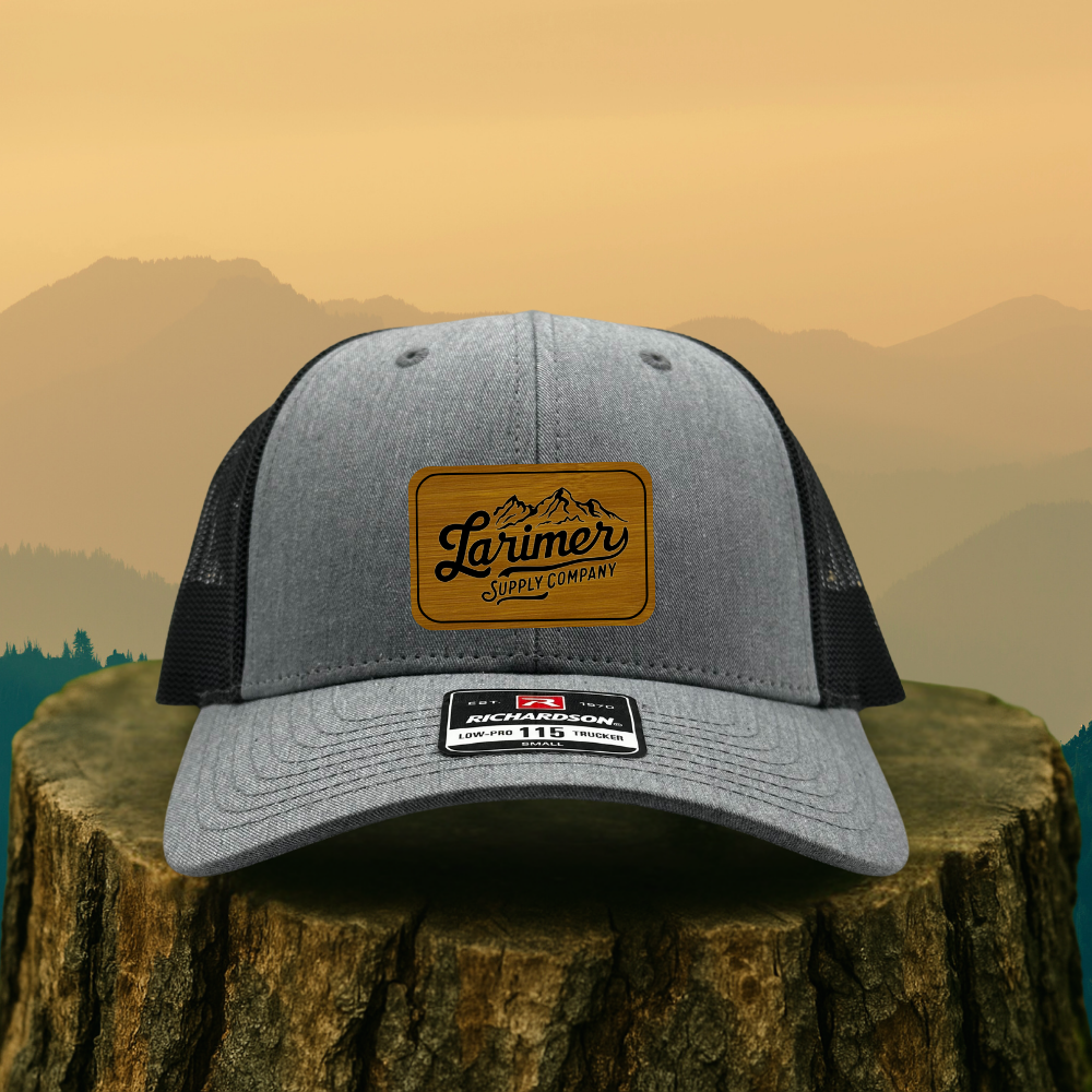 Custom Leather Patch Hat – Choose Your Hat Style + Patch Color