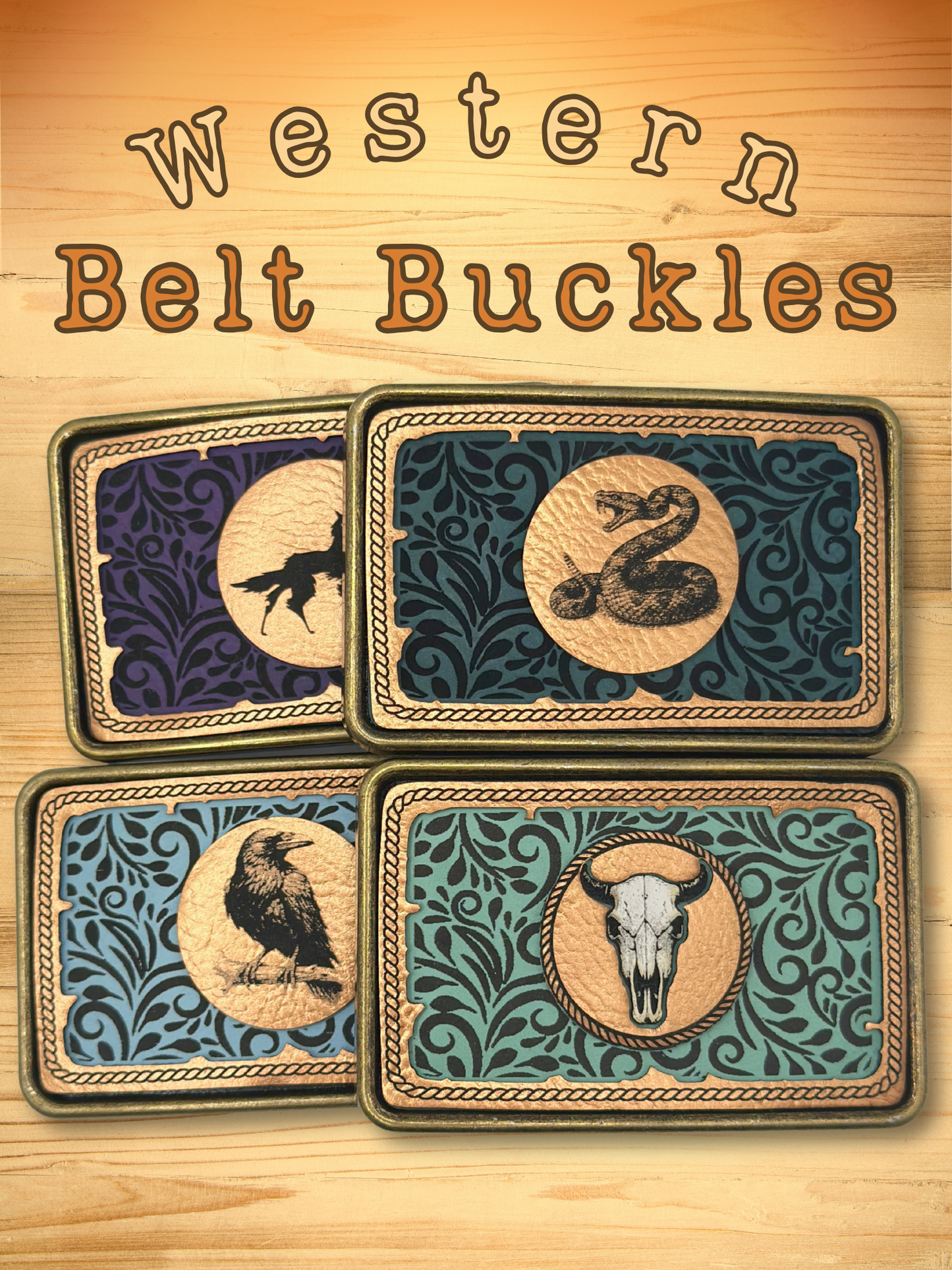 Custom Western Belt Buckle - Build Your Own