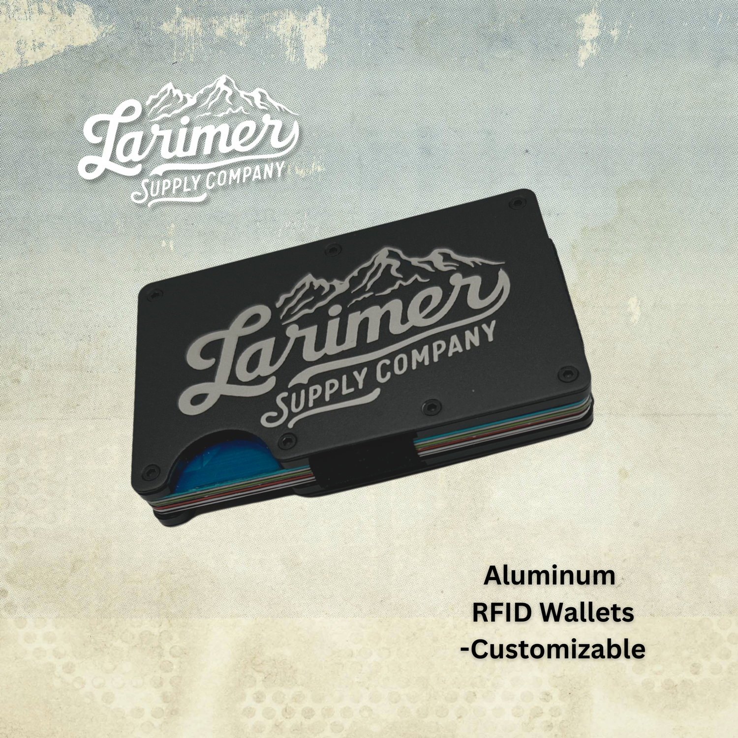 Custom Engraved RFID Aluminum Wallet