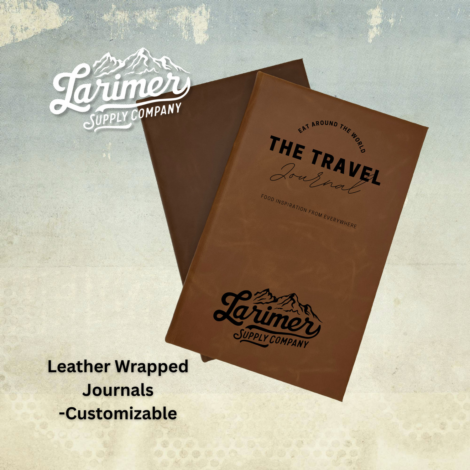 Custom Leather Journal - Personalized Wrap Cover