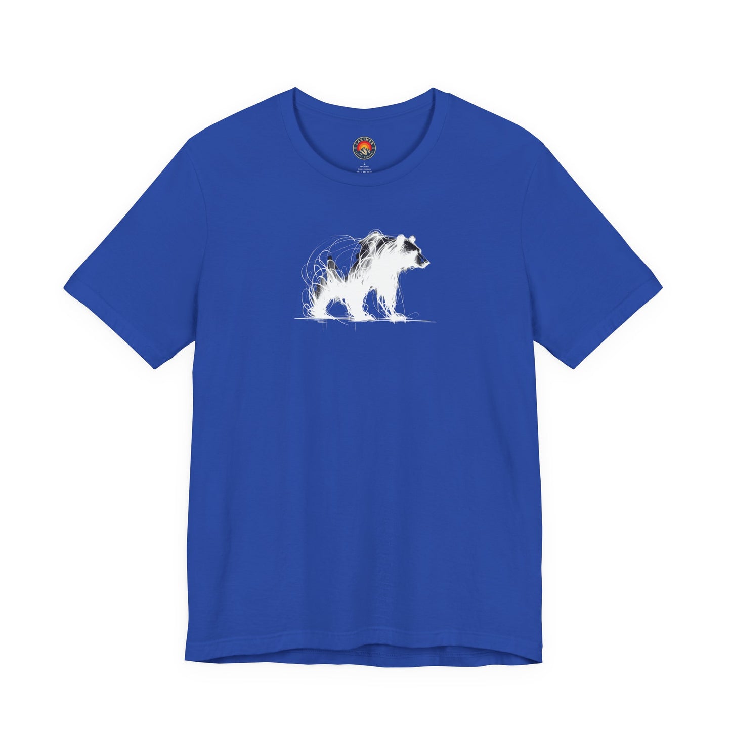 Bear Sketch Line Art T-Shirt – White Print – Wilderness Graphic Tee | Outdoor Adventure Shirt | Nature Lover Gift | Hiking & Camping Apparel