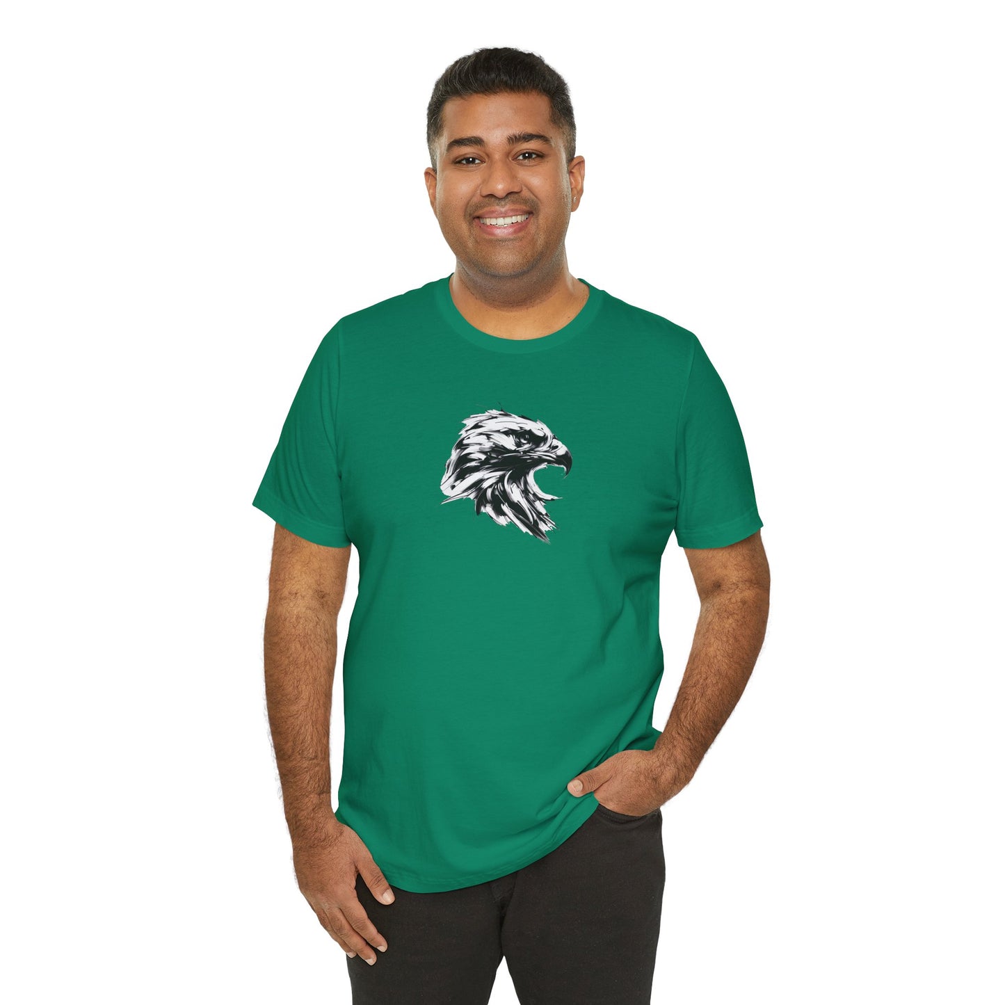 Golden Eagle Head Sketch-Style Line Art T-Shirt –Black Print– Wilderness Graphic Tee | Outdoor Adventure Shirt | Nature Lover Gift | Hiking & Camping Apparel