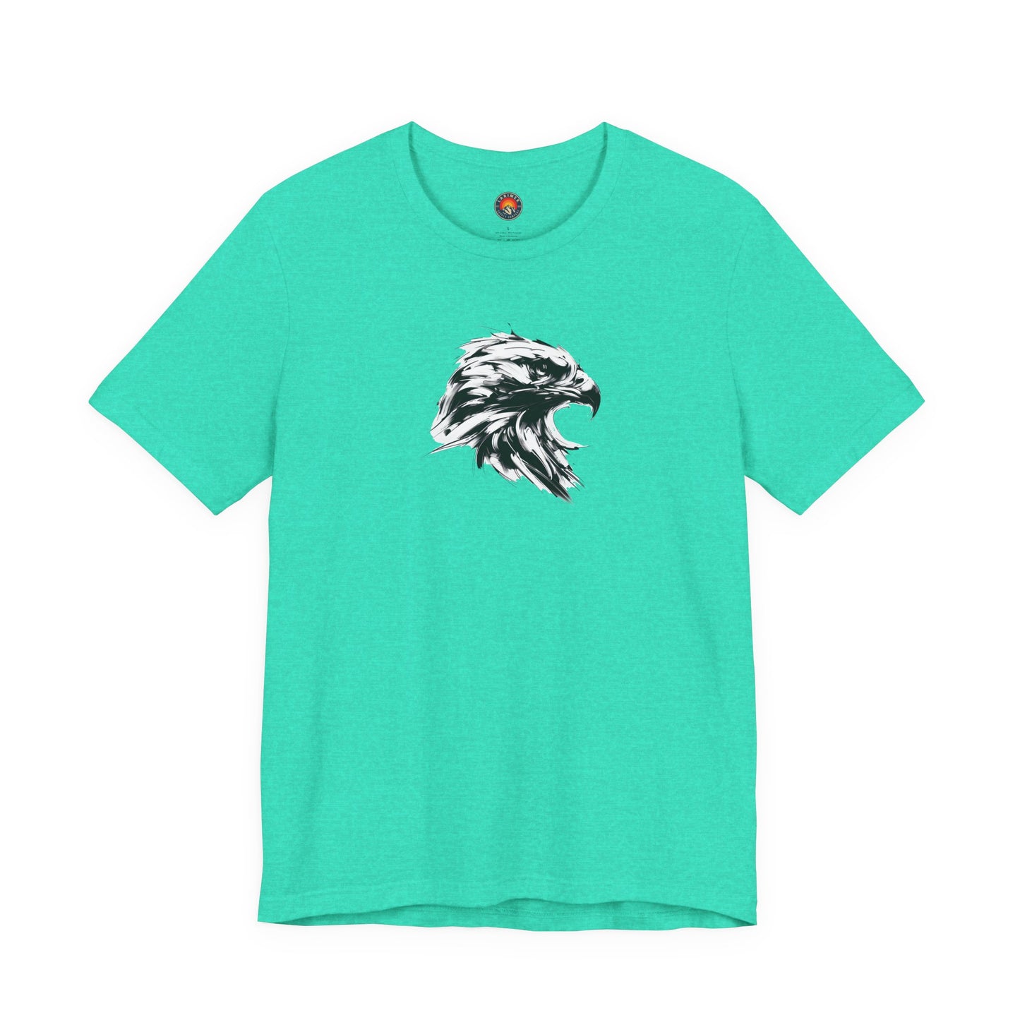 Golden Eagle Head Sketch-Style Line Art T-Shirt –Black Print– Wilderness Graphic Tee | Outdoor Adventure Shirt | Nature Lover Gift | Hiking & Camping Apparel